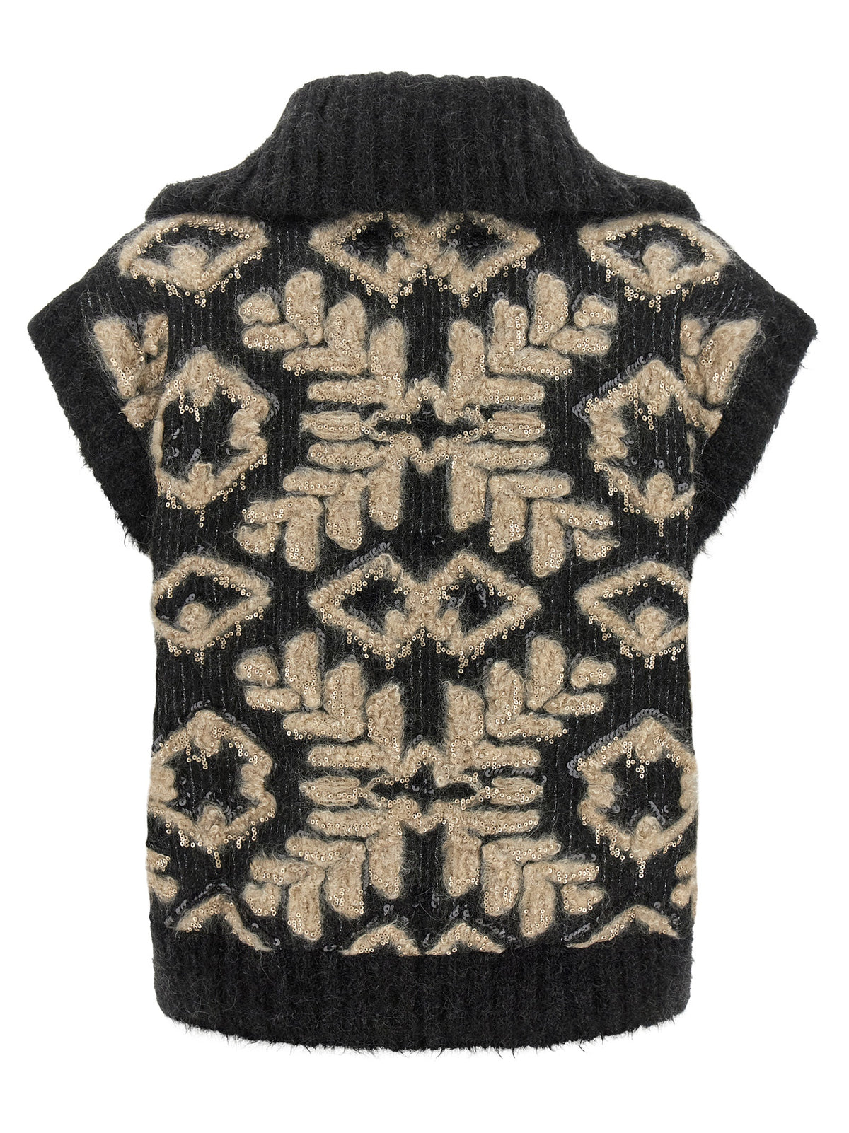 Brunello Cucinelli Sequin Intarsia Cardigan