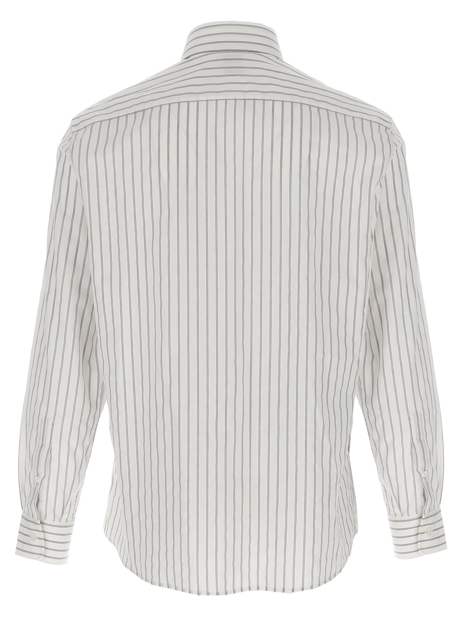 Brunello Cucinelli Striped Canvas Shirt