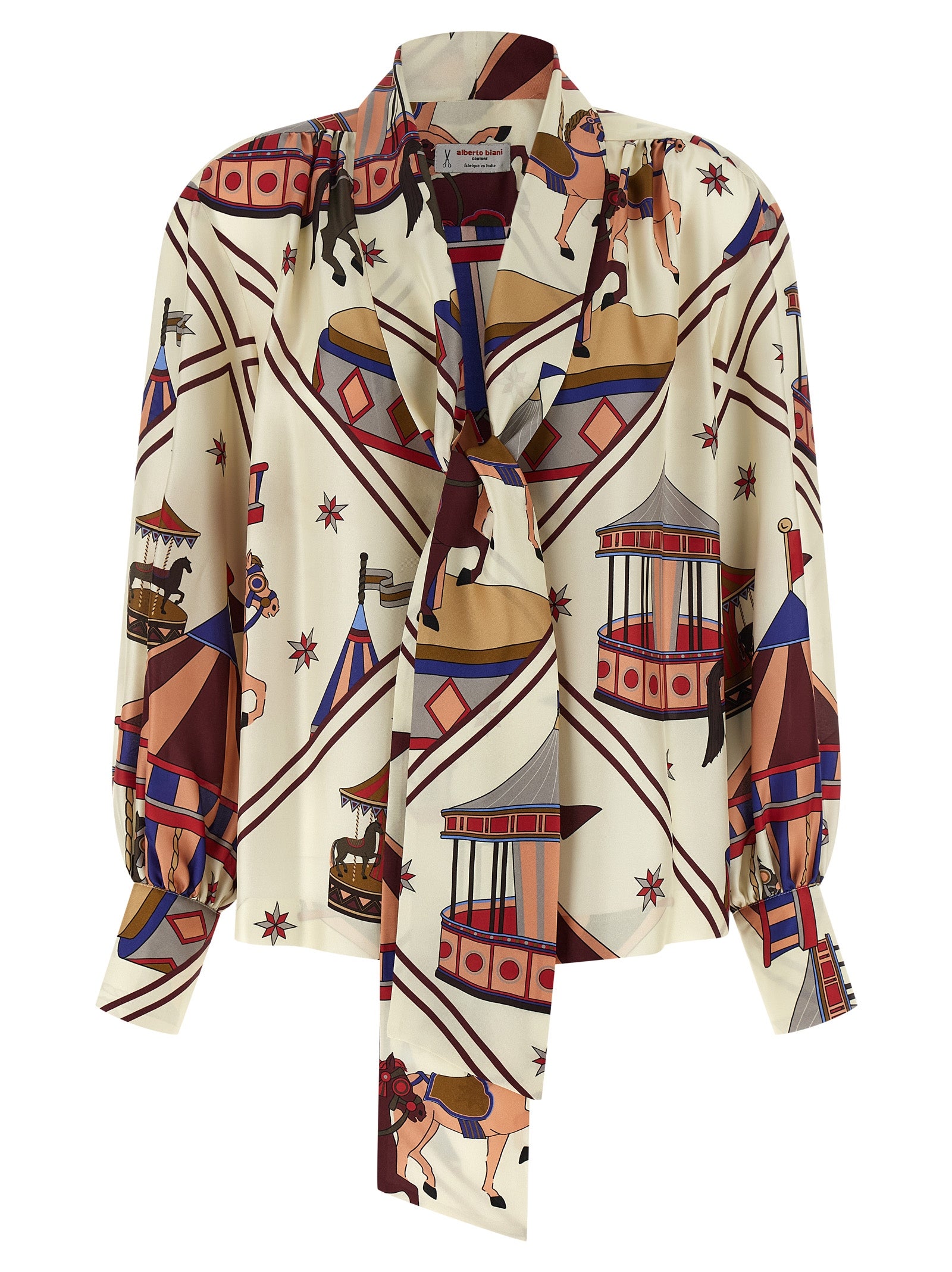 Alberto Biani Lavallière Collar Shirt