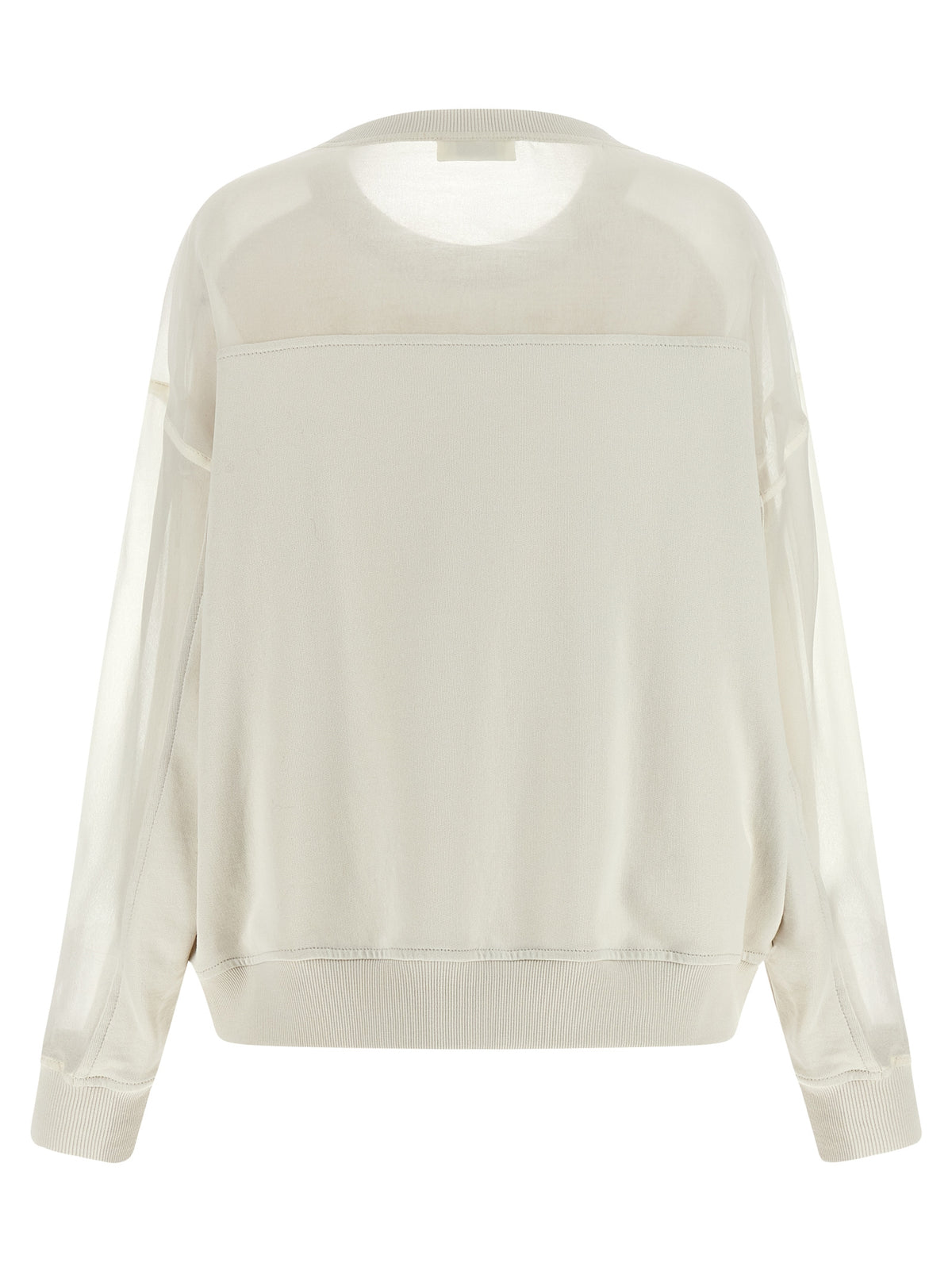 Brunello Cucinelli Organza And 'Monile' Sweatshirt