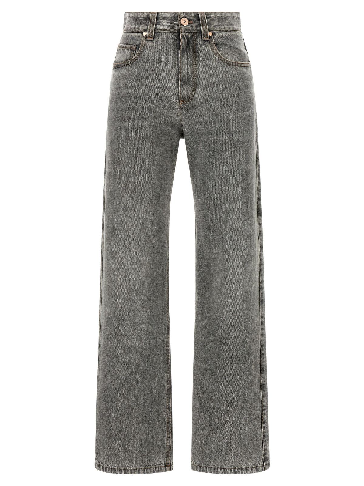 Brunello Cucinelli Grey 'Contemporary Loose' Jeans