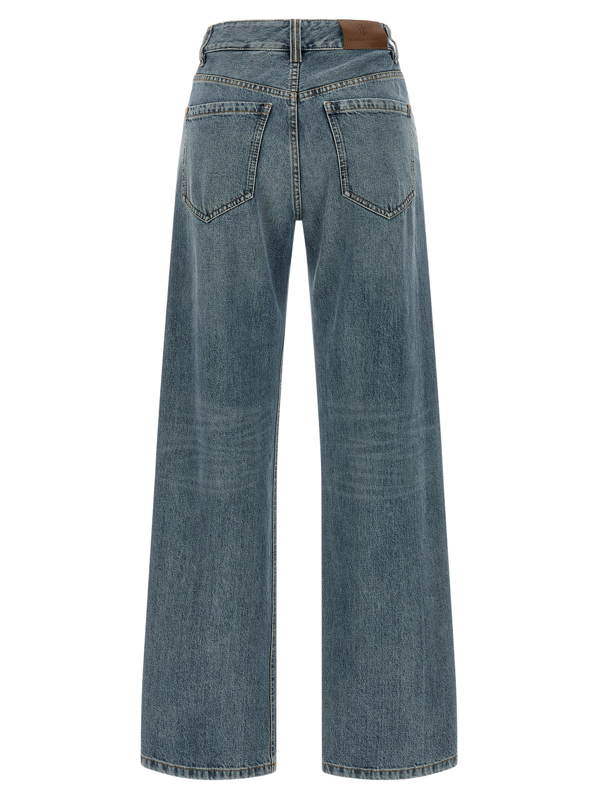 Brunello Cucinelli 'Contemporary Loose' Blue Jeans