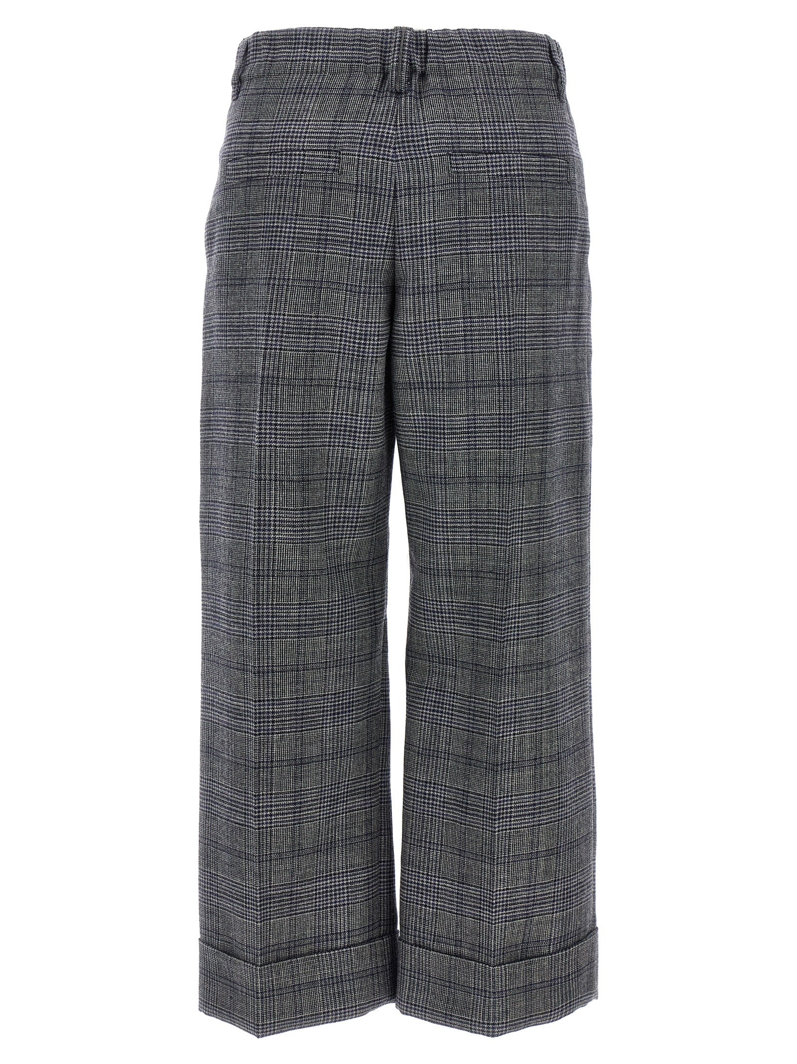 Brunello Cucinelli Pied De Poule Wool Pants