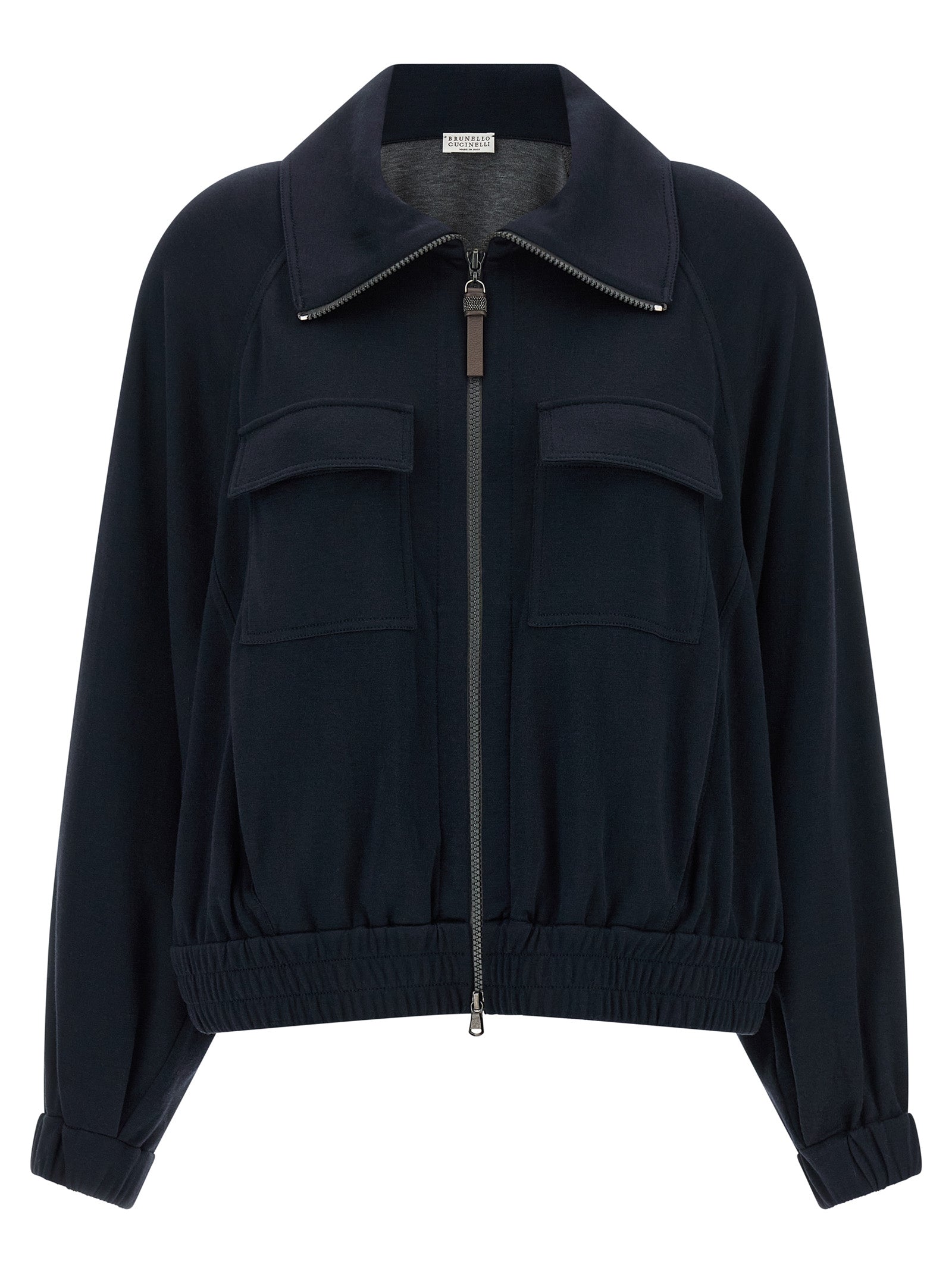 Brunello Cucinelli 'Shiny Zipper Pull' Sweatshirt