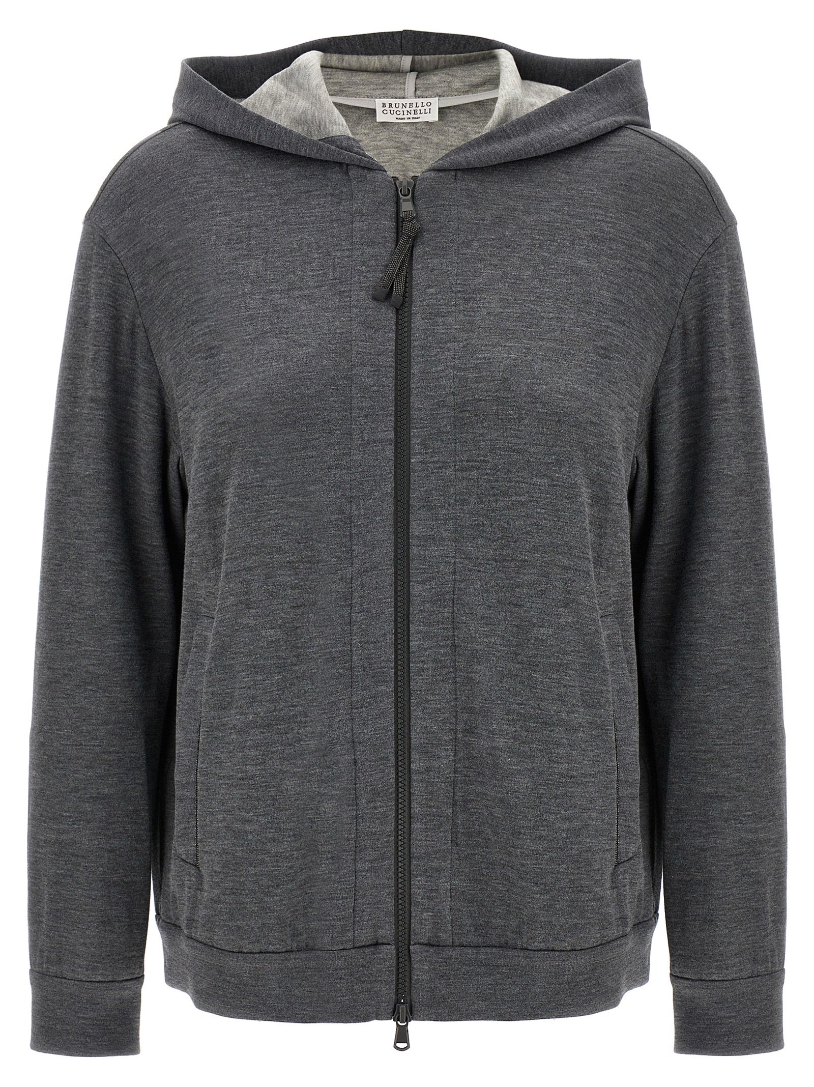 Brunello Cucinelli 'Precious Zipper Pull' Hoodie
