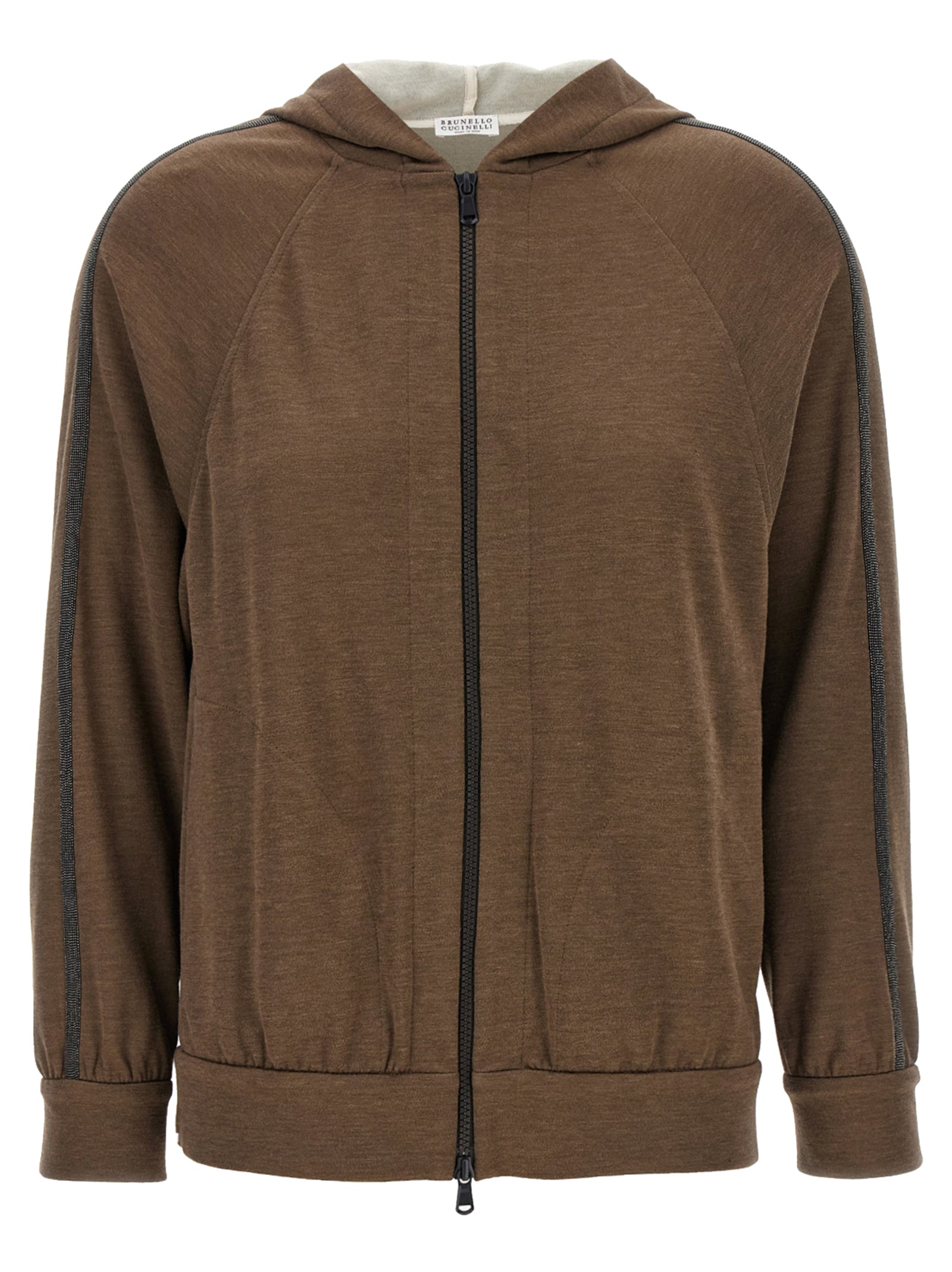 Brunello Cucinelli 'Shiny Trims' Hoodie