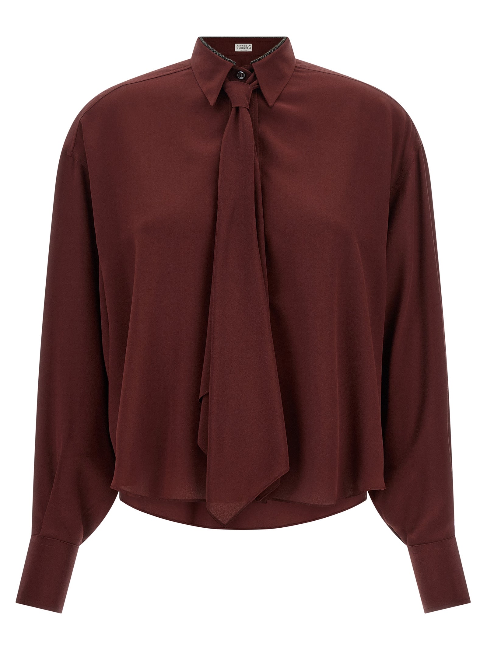 Brunello Cucinelli 'Shiny Collar' Shirt