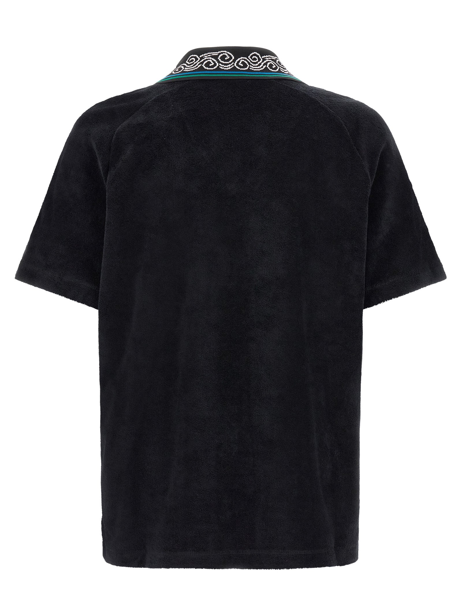 Casablanca 'Towelling' Jacquard Polo Shirt