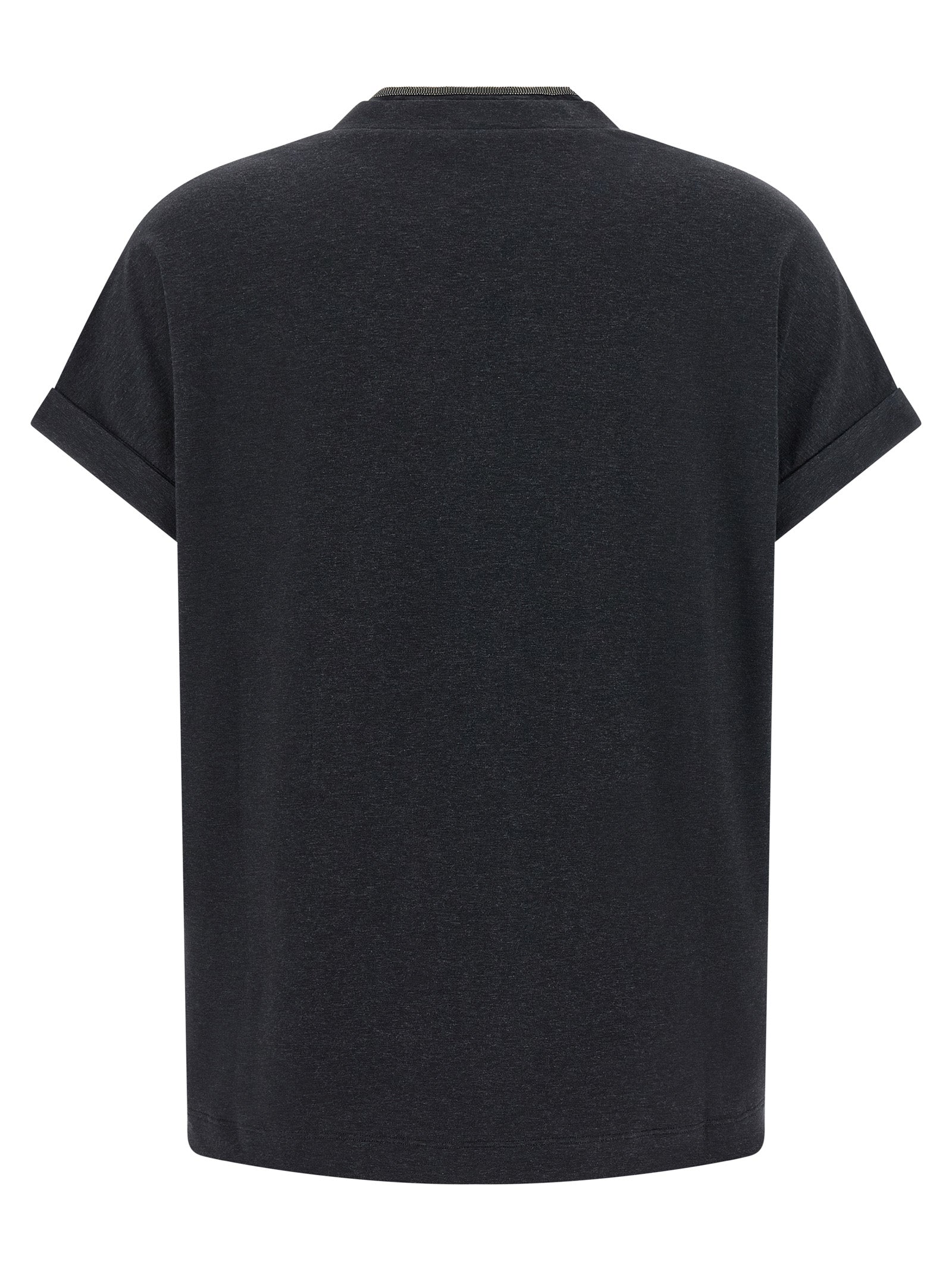 Brunello Cucinelli 'Shiny Trims' T-Shirt