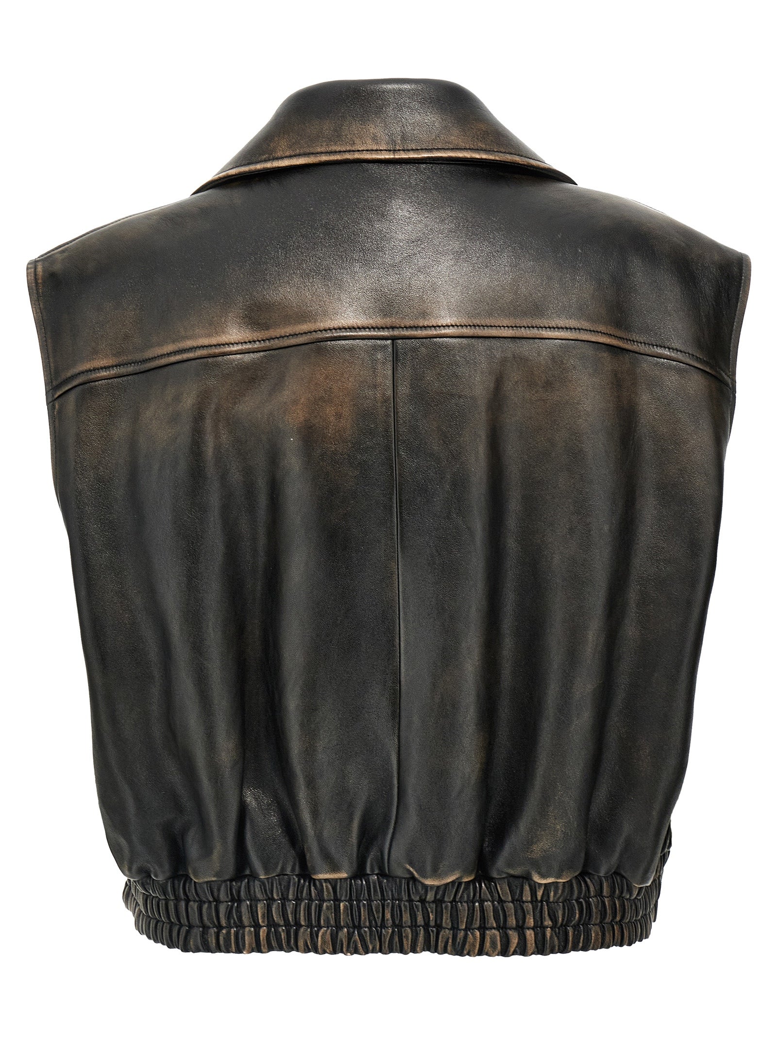 Miu Miu Logo Nappa Vest
