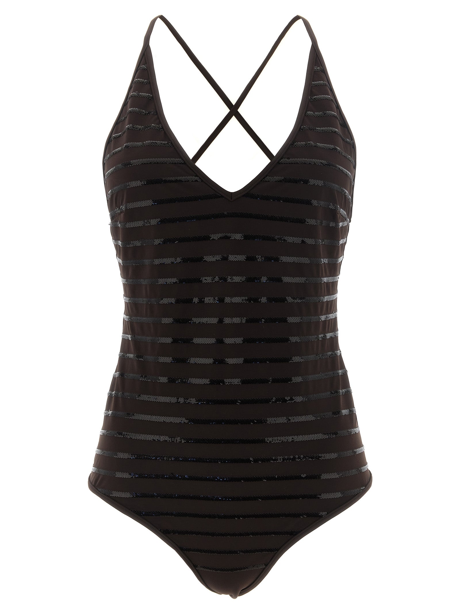 Brunello Cucinelli 'Dazzling Stripes' One-Piece Swimsuit