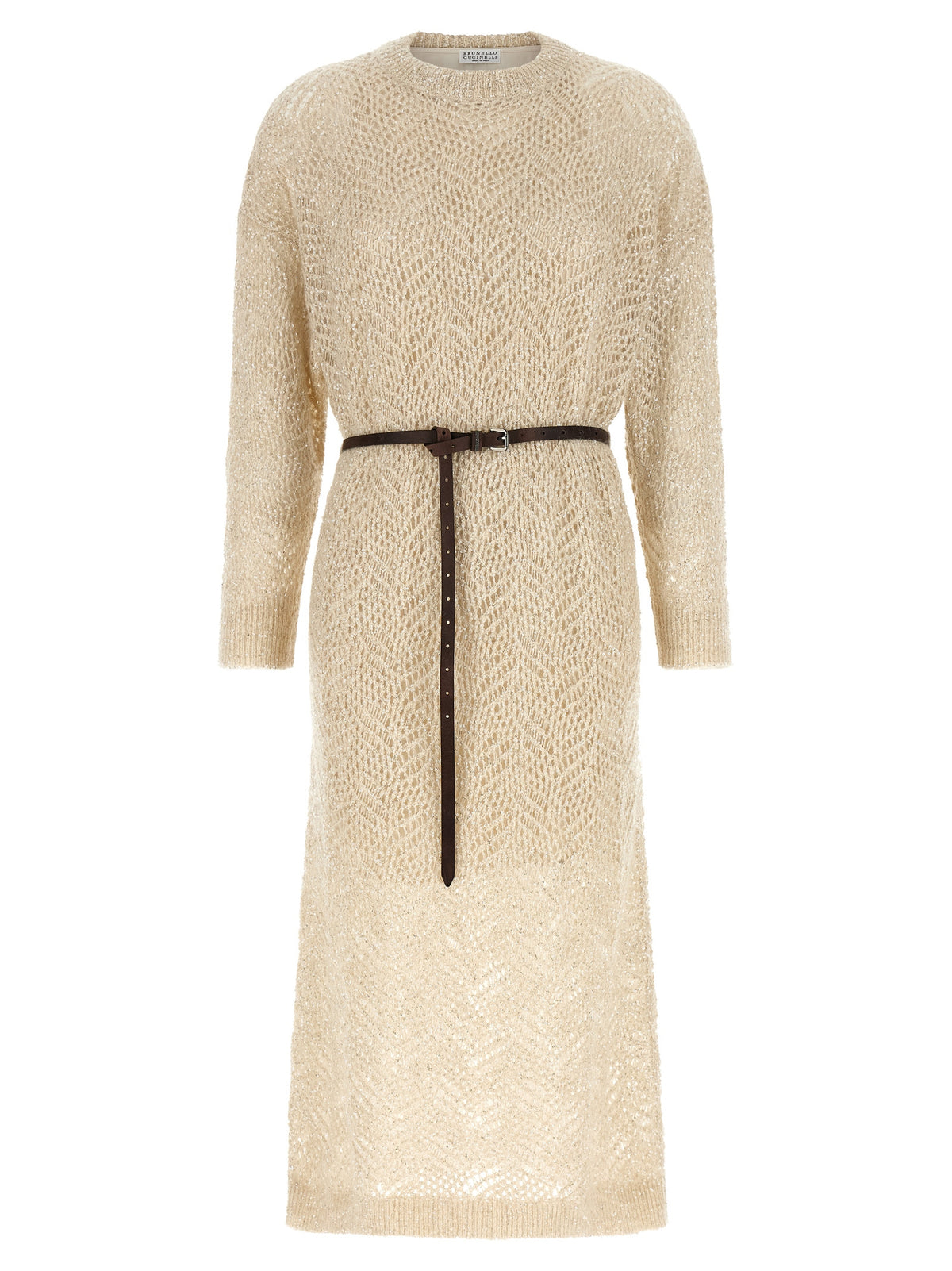 Brunello Cucinelli 'Dazzling Abstact Leaf' Dress