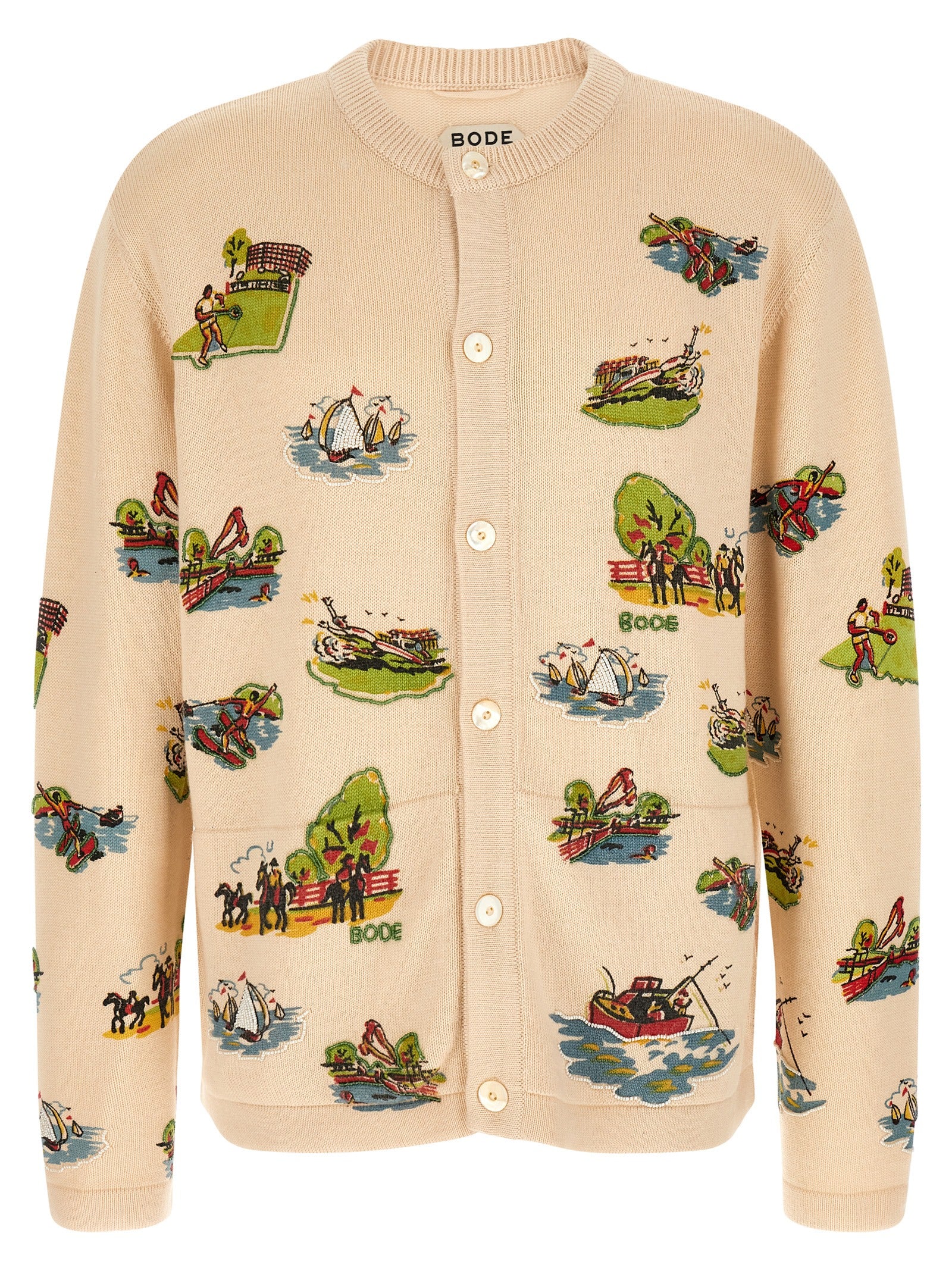 Bode 'Beaded Camp' Cardigan
