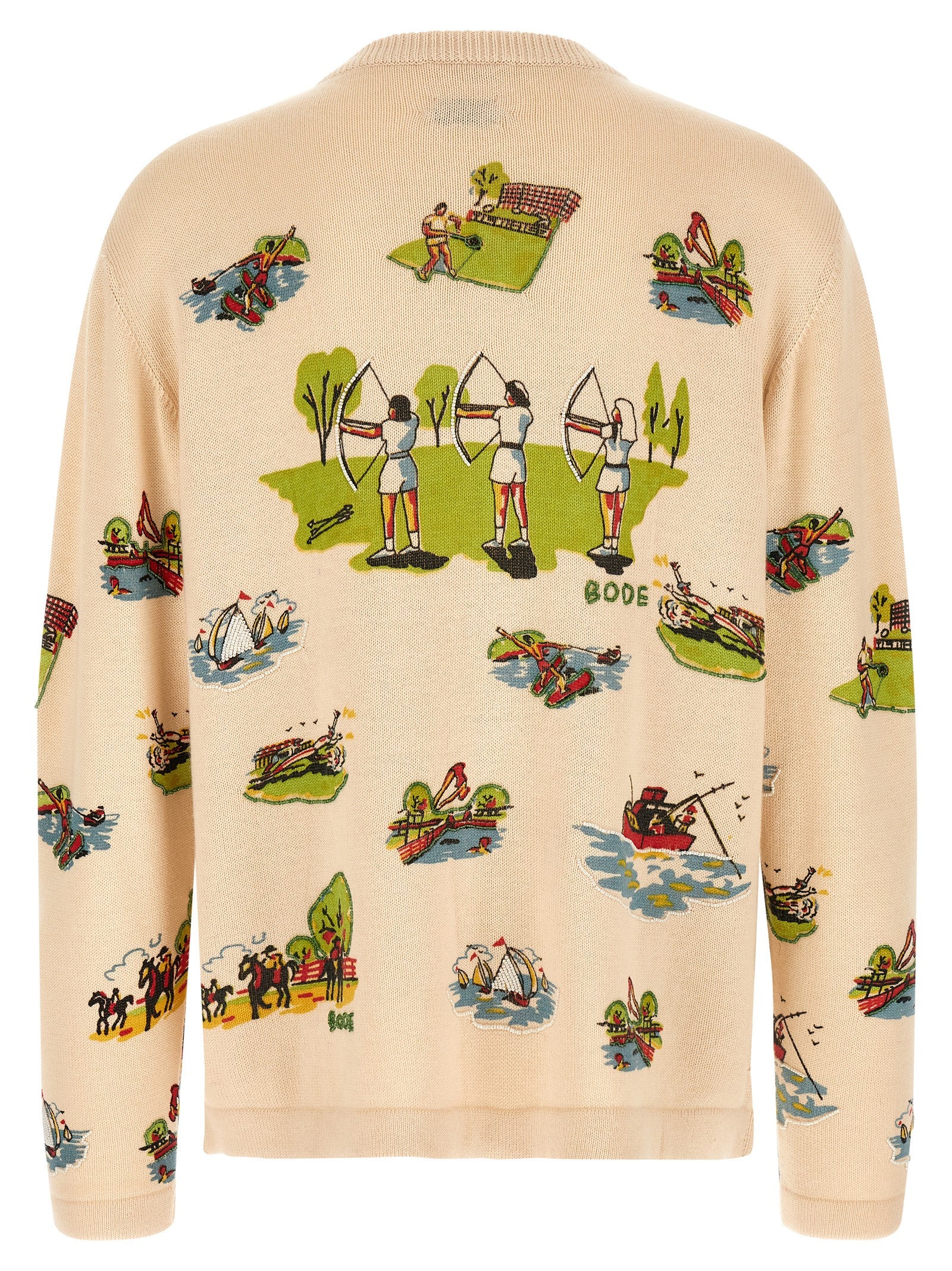 Bode 'Beaded Camp' Cardigan