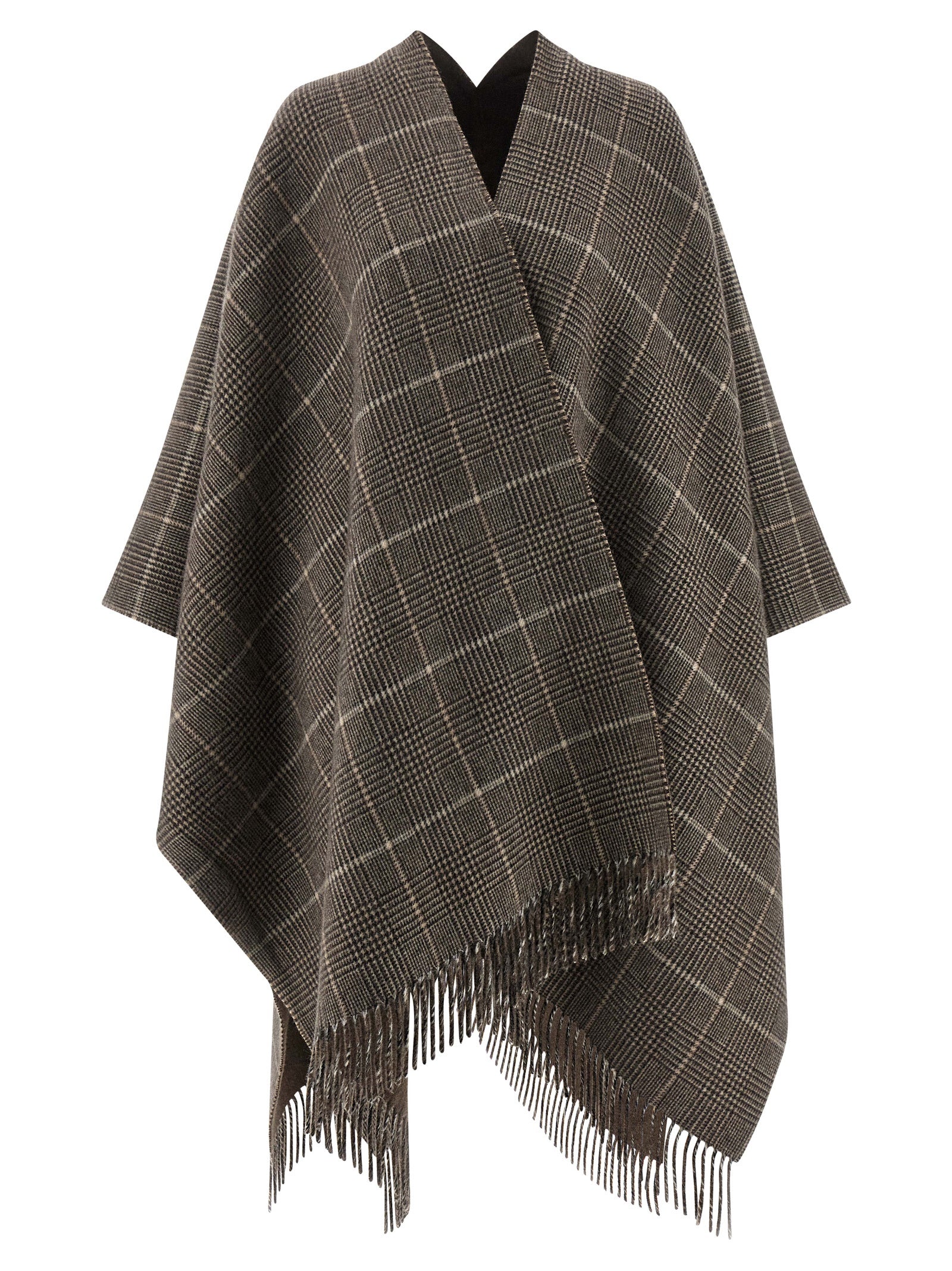 Brunello Cucinelli Cashmere Reversible Poncho