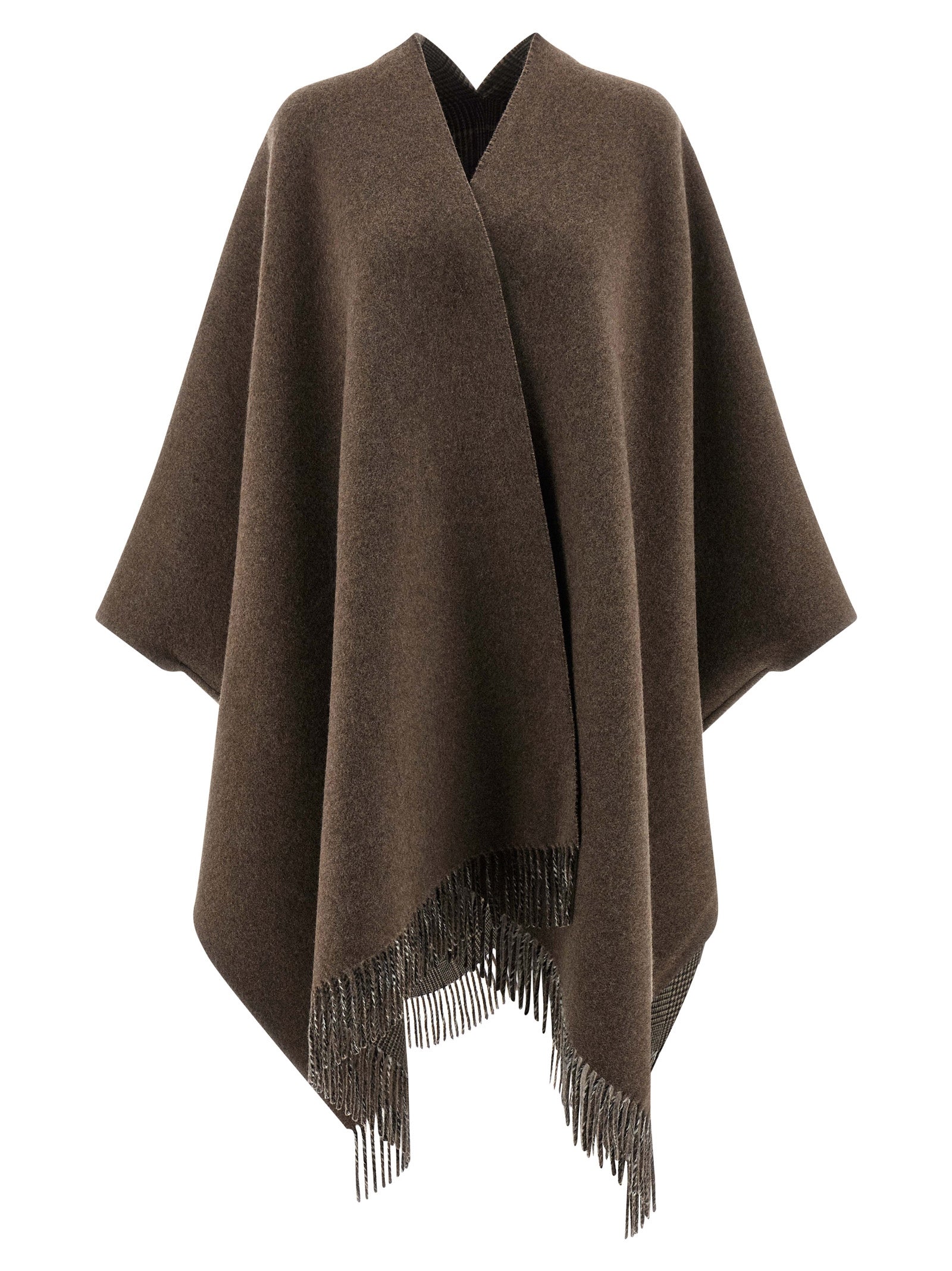 Brunello Cucinelli Cashmere Reversible Poncho