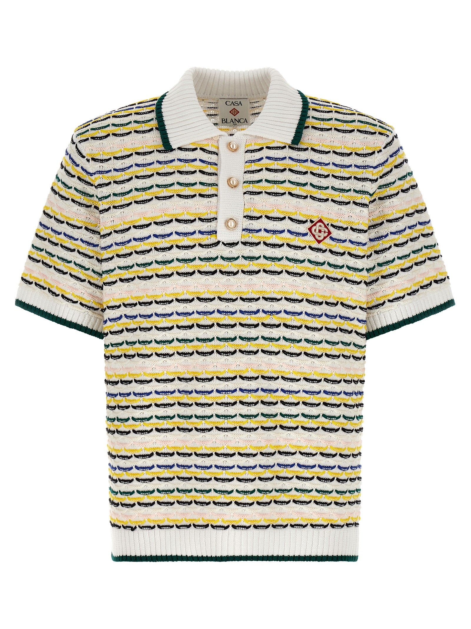 Casablanca 'Tuck Stitch' Polo Shirt