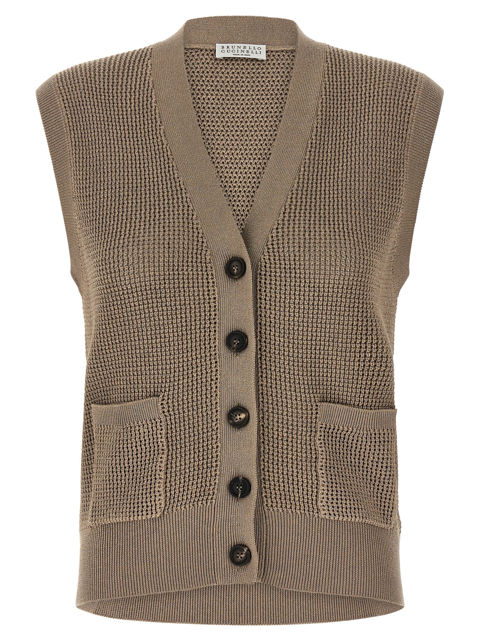 Brunello Cucinelli 'Sparkling' Cotton Vest