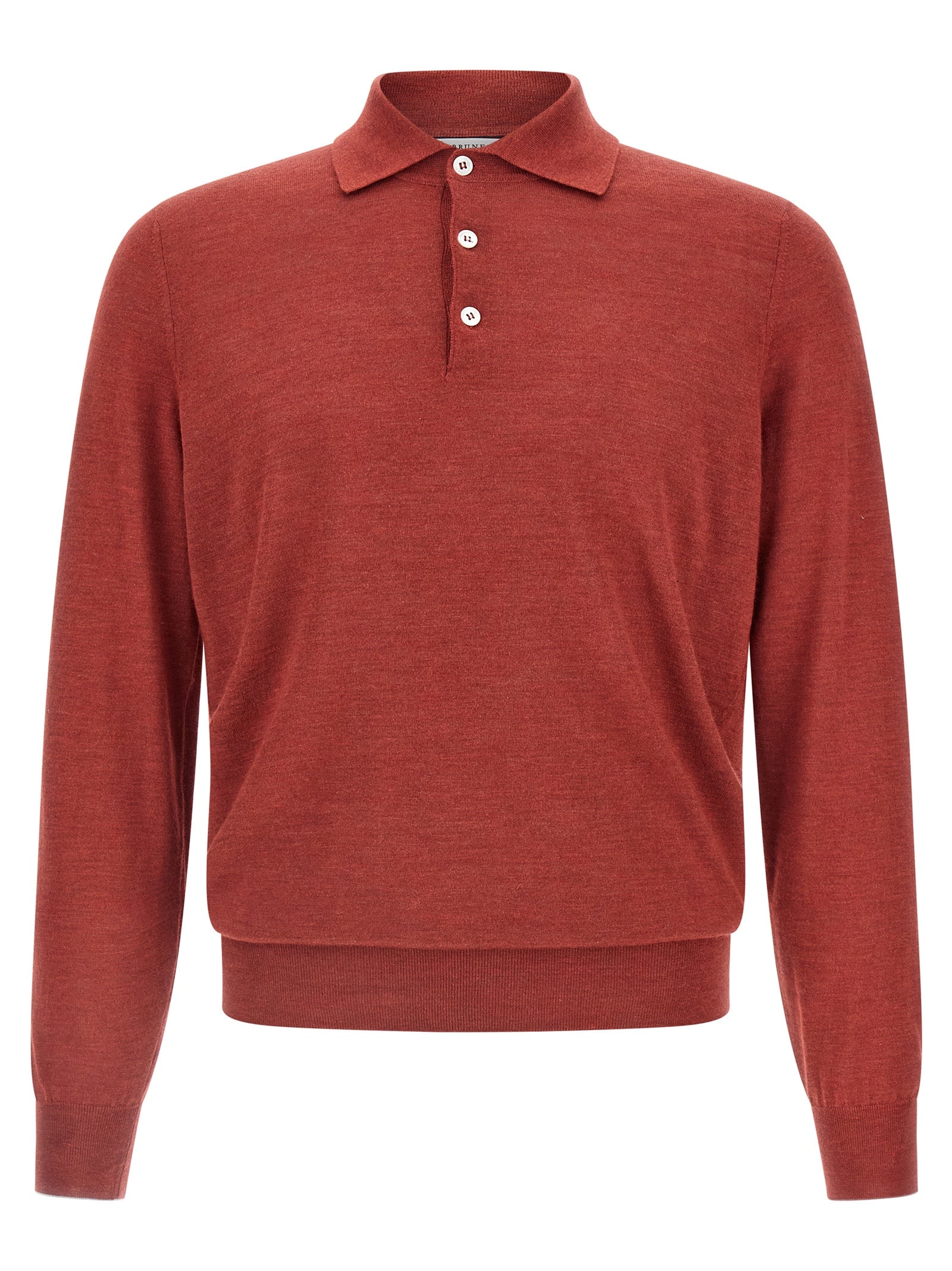 Brunello Cucinelli Shaved Knit Polo Shirt
