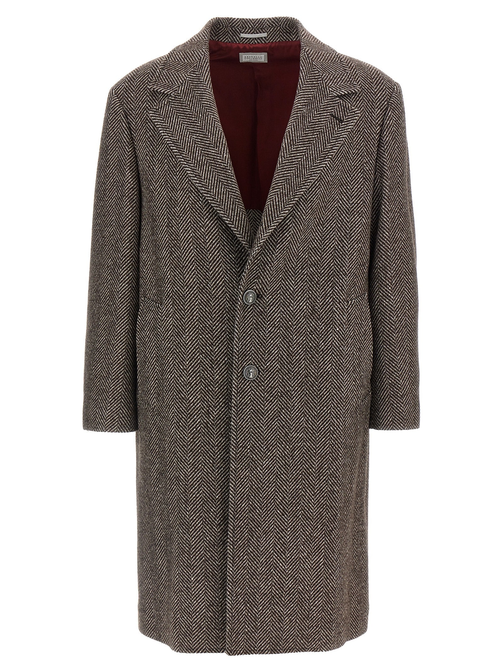 Brunello Cucinelli Single-Breasted Cashmere Coat