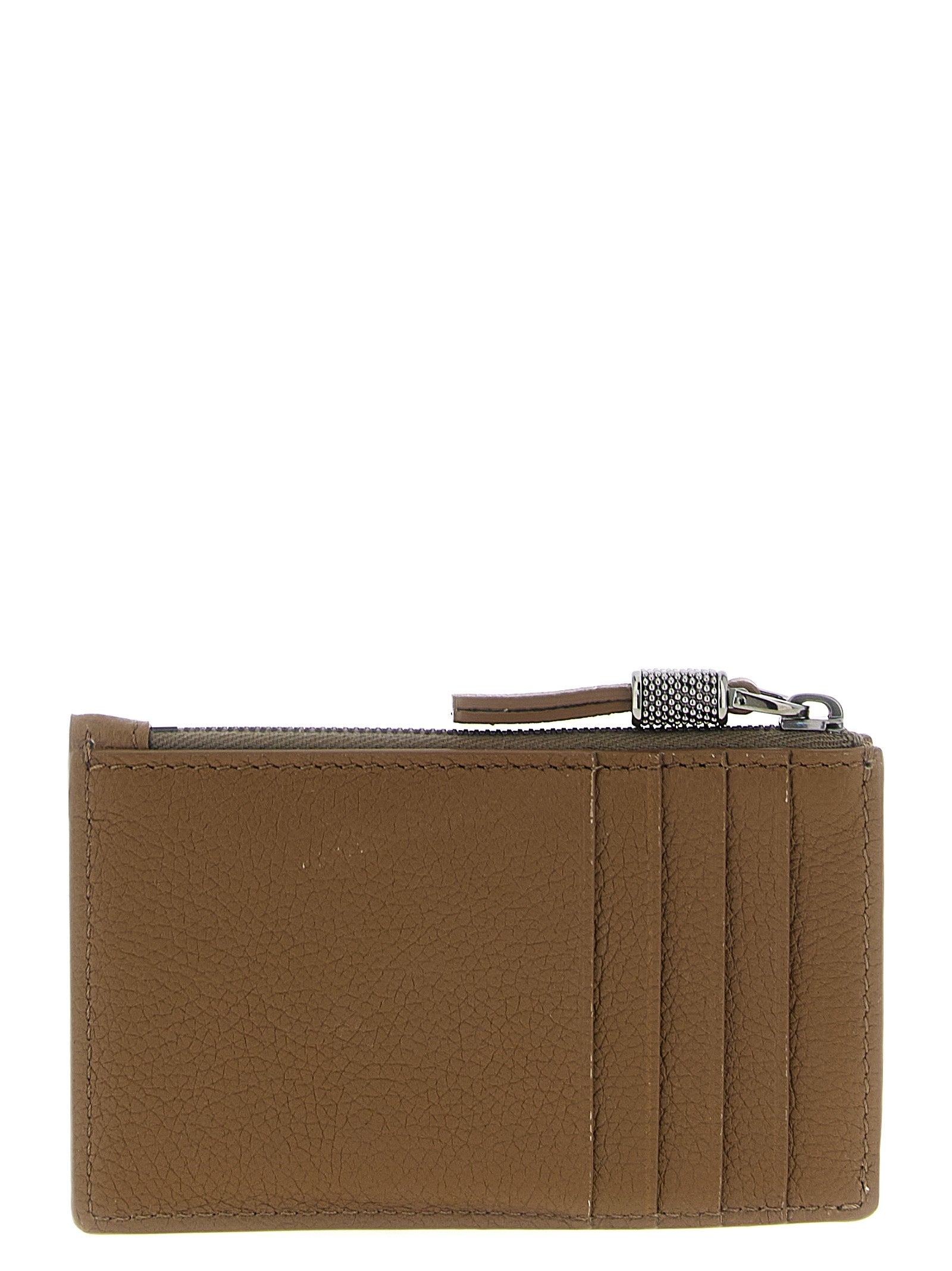 Brunello Cucinelli 'Shiny Zipper Pull' Card Holder