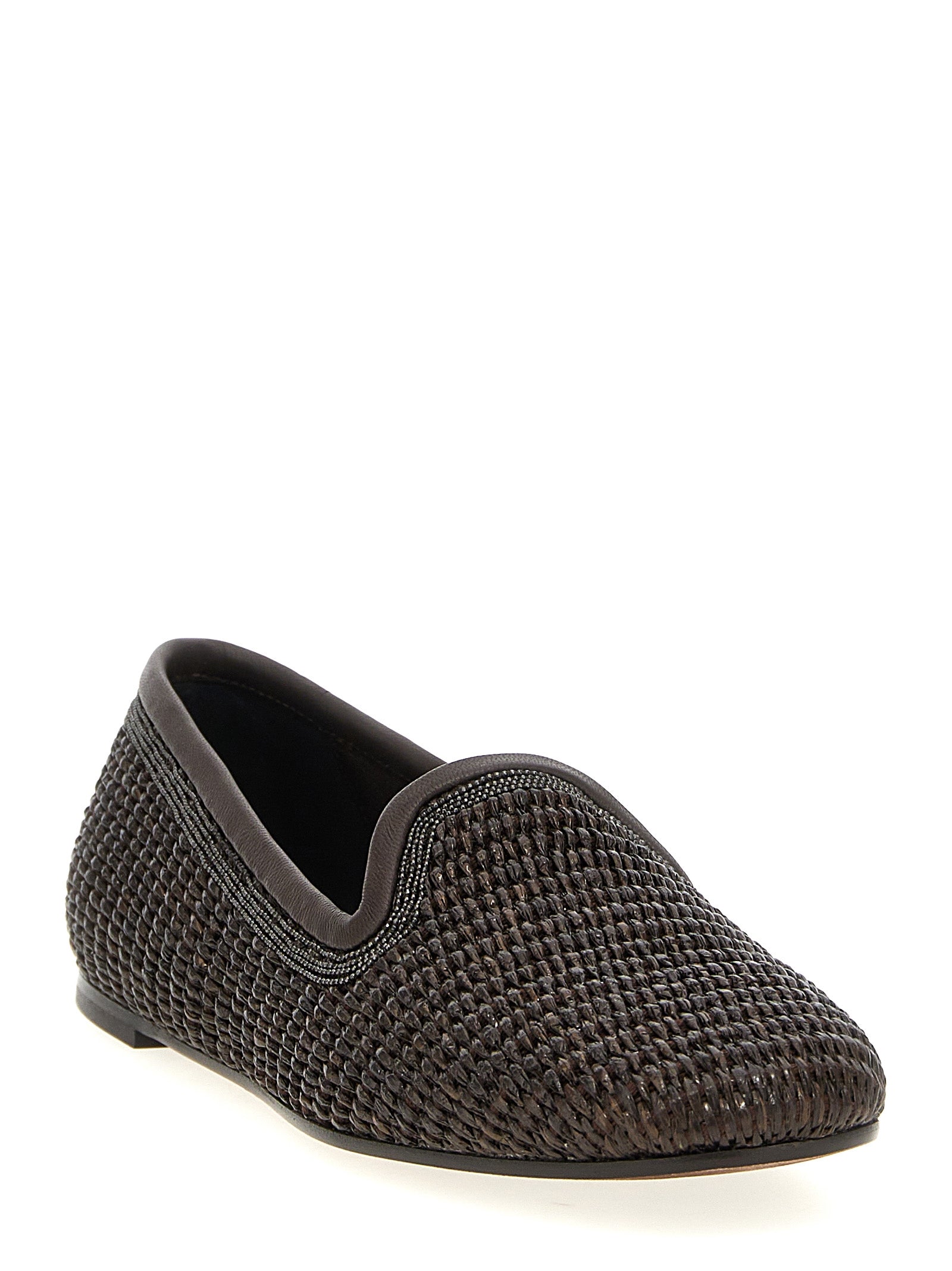 Brunello Cucinelli 'Precious Trim' Slippers