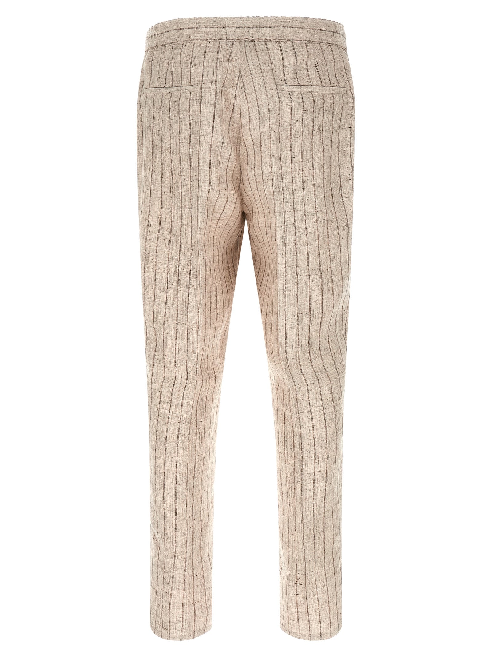 Brunello Cucinelli Striped Linen Trousers