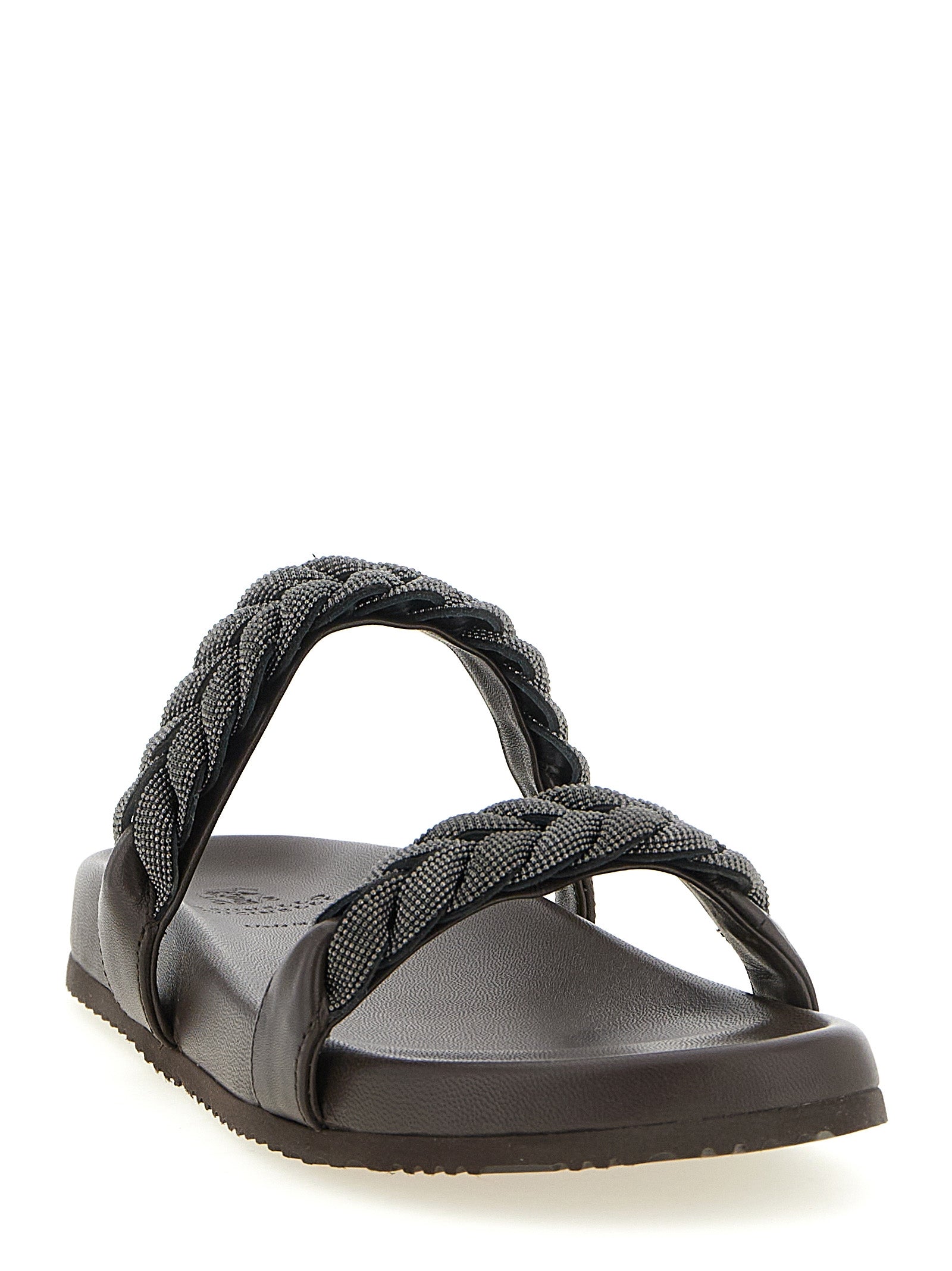 Brunello Cucinelli 'Precious Braided Straps' Sandals