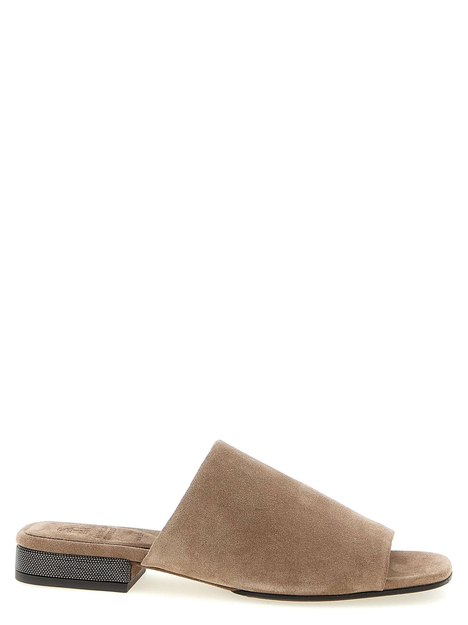 Brunello Cucinelli Monile Suede Sandals