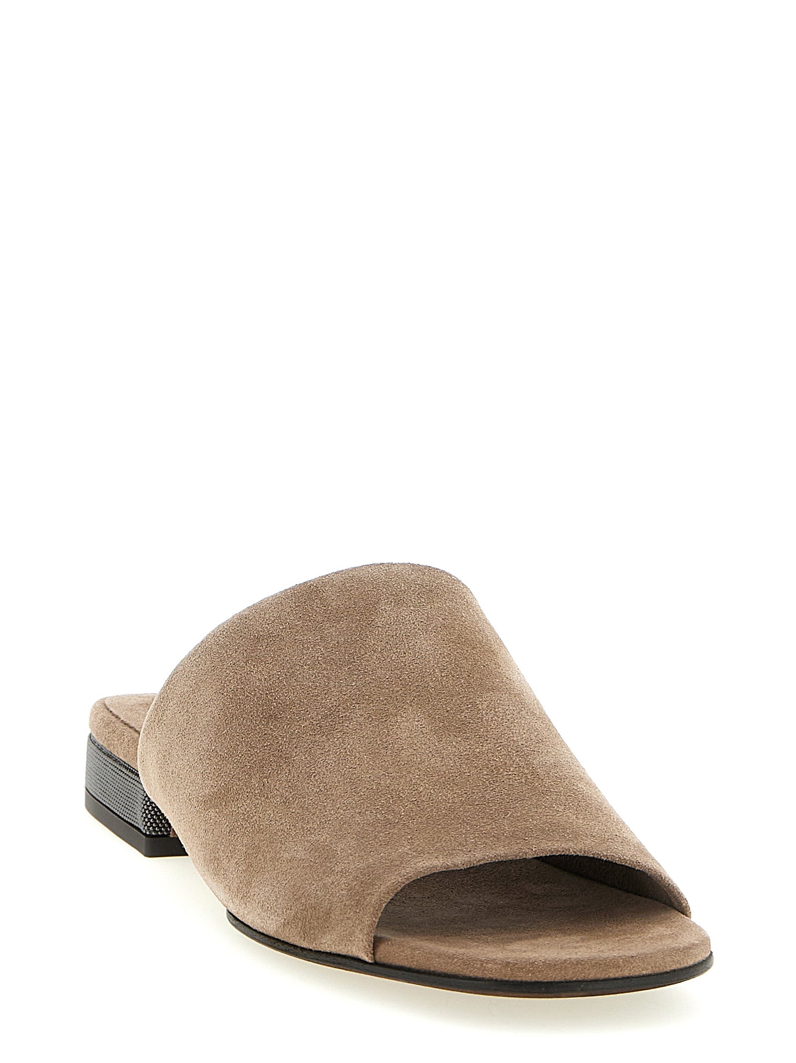 Brunello Cucinelli Monile Suede Sandals