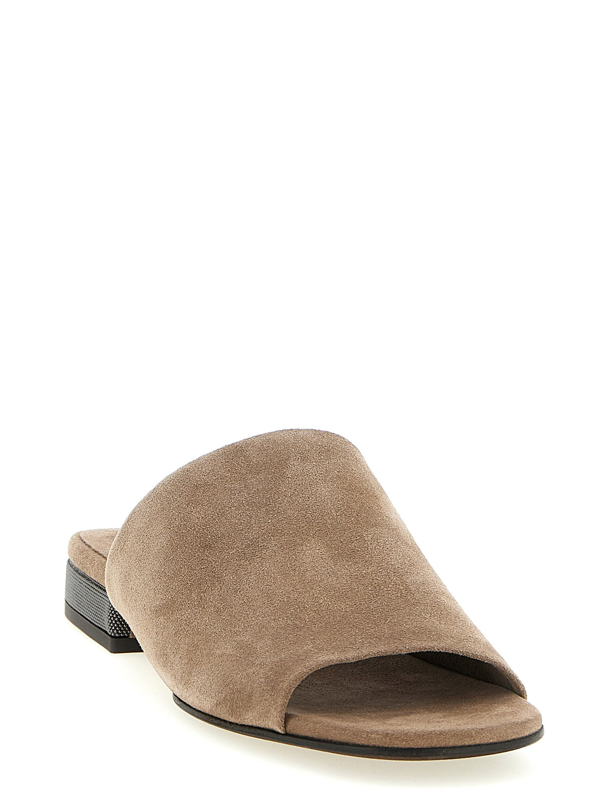 Brunello Cucinelli Monile Suede Sandals