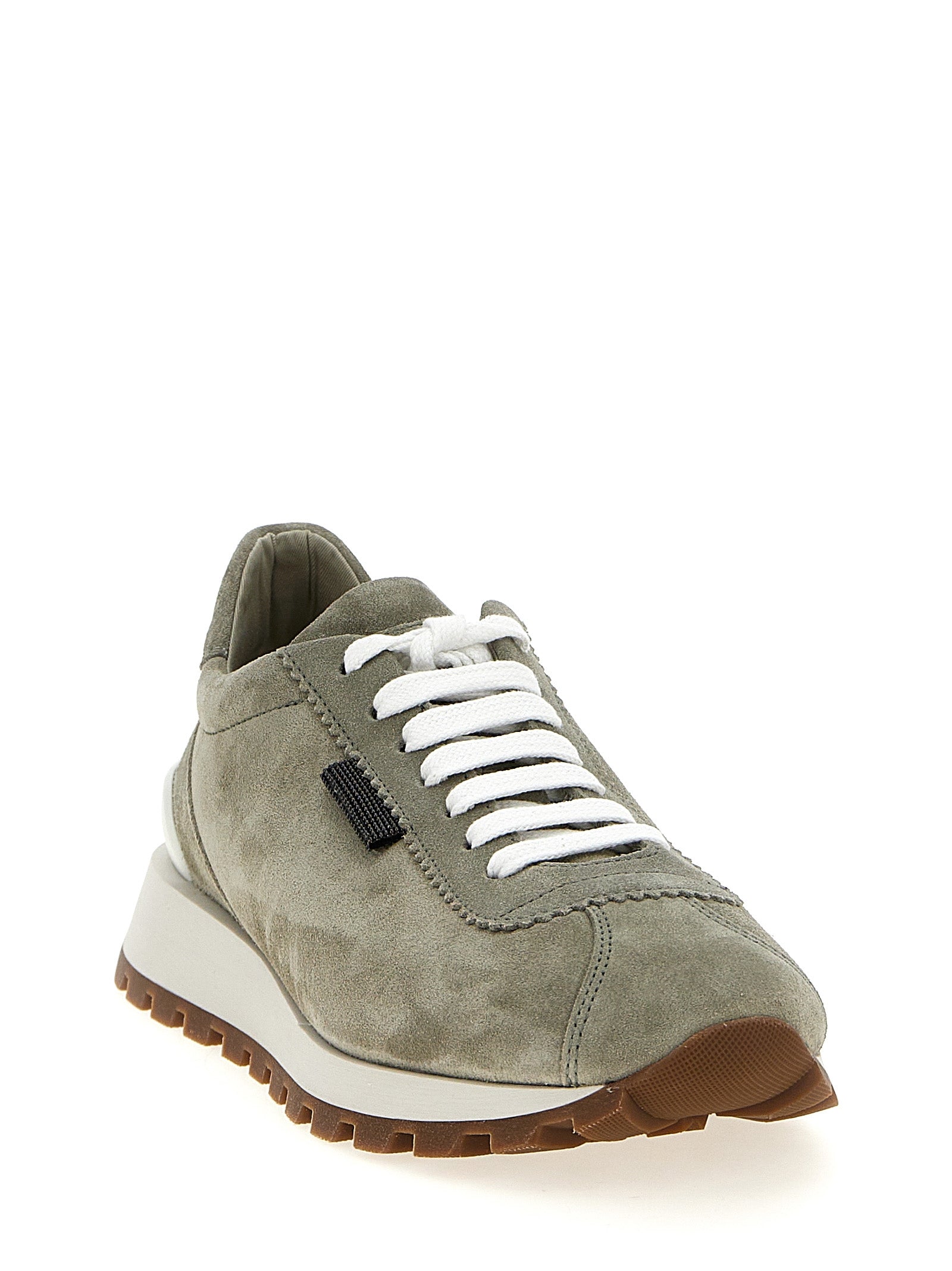 Brunello Cucinelli Shiny Tab Sneakers
