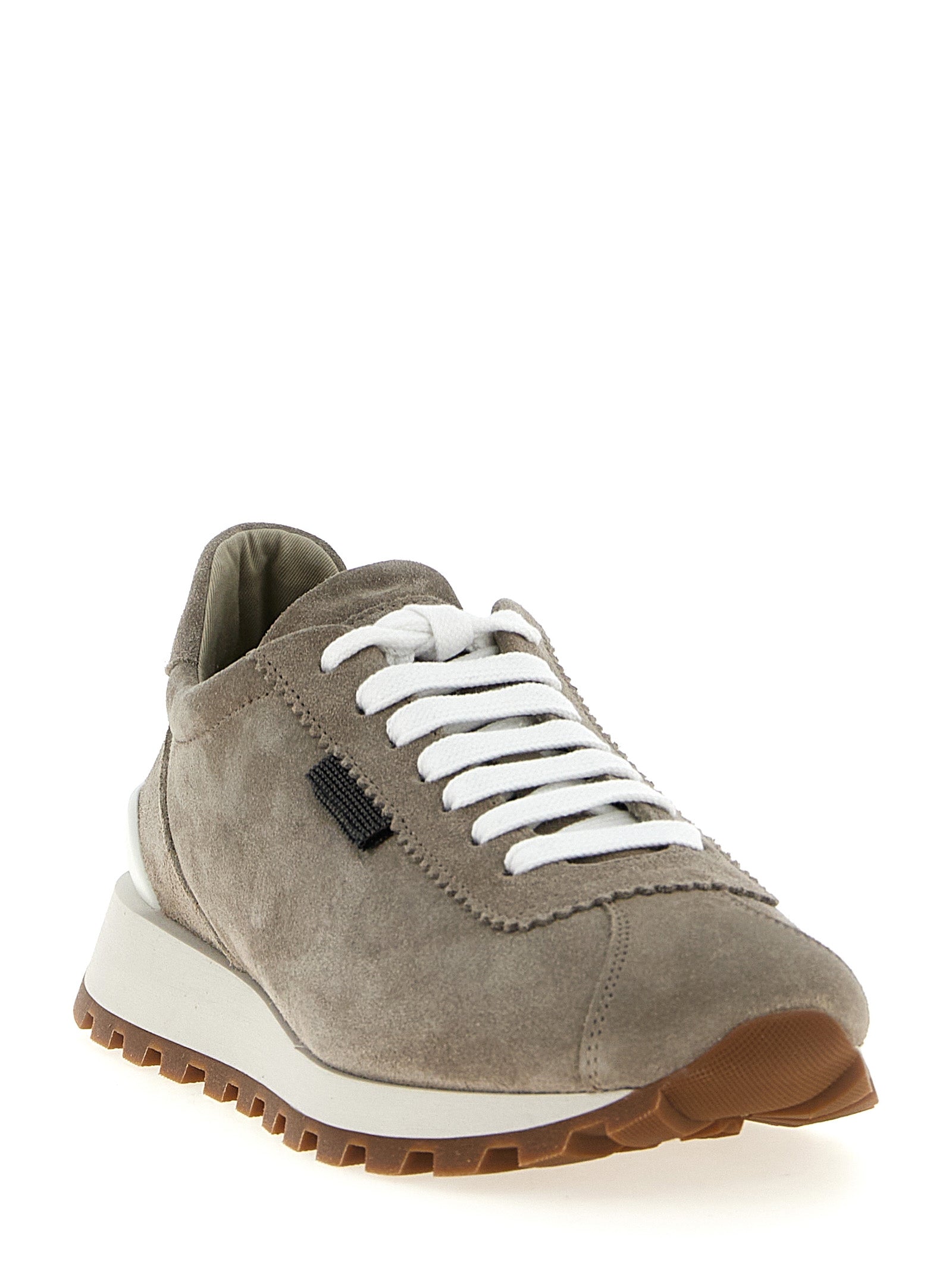 Brunello Cucinelli Shiny Tab Sneakers