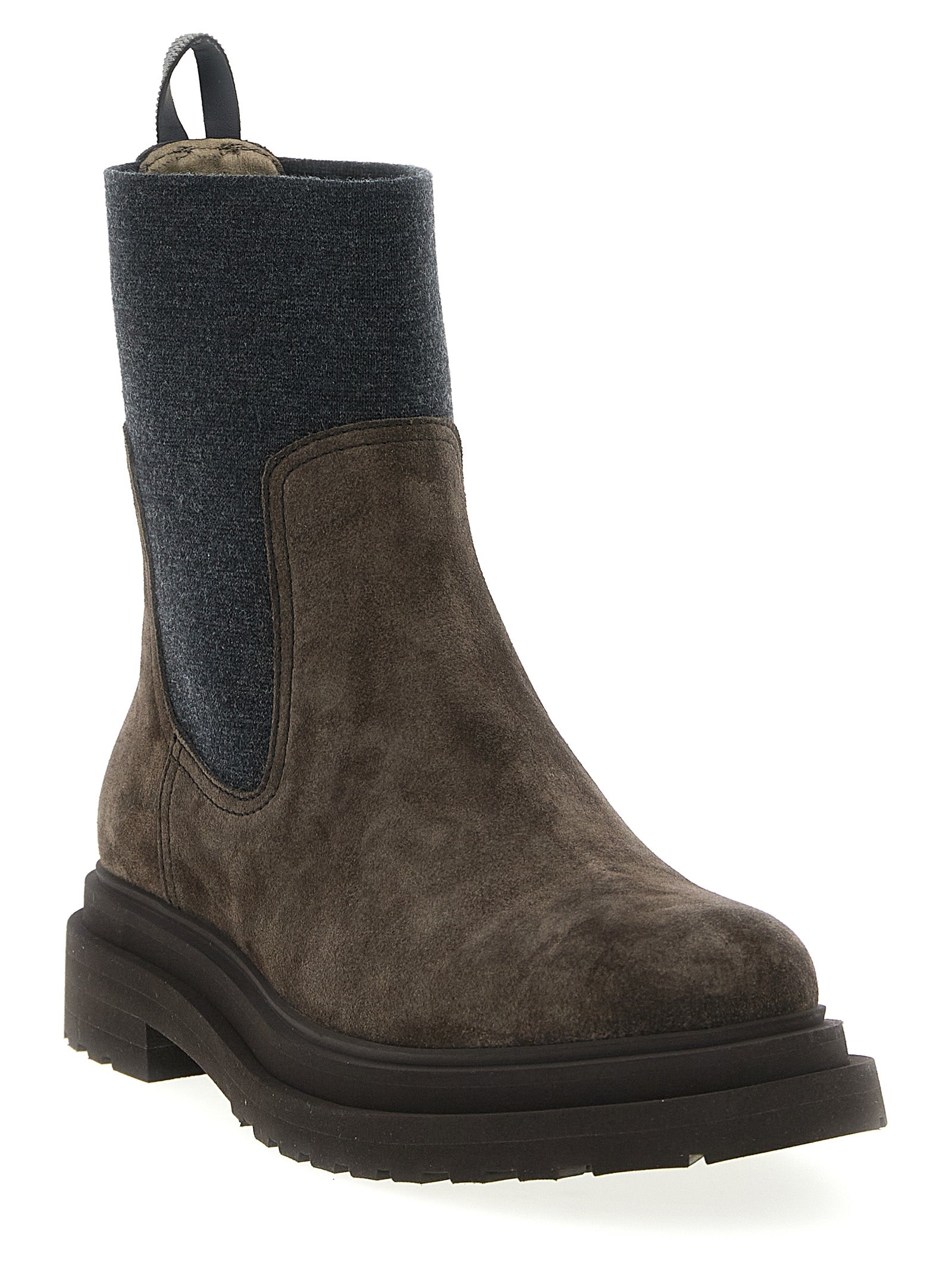 Brunello Cucinelli 'Precious Loop Detail' Ankle Boots