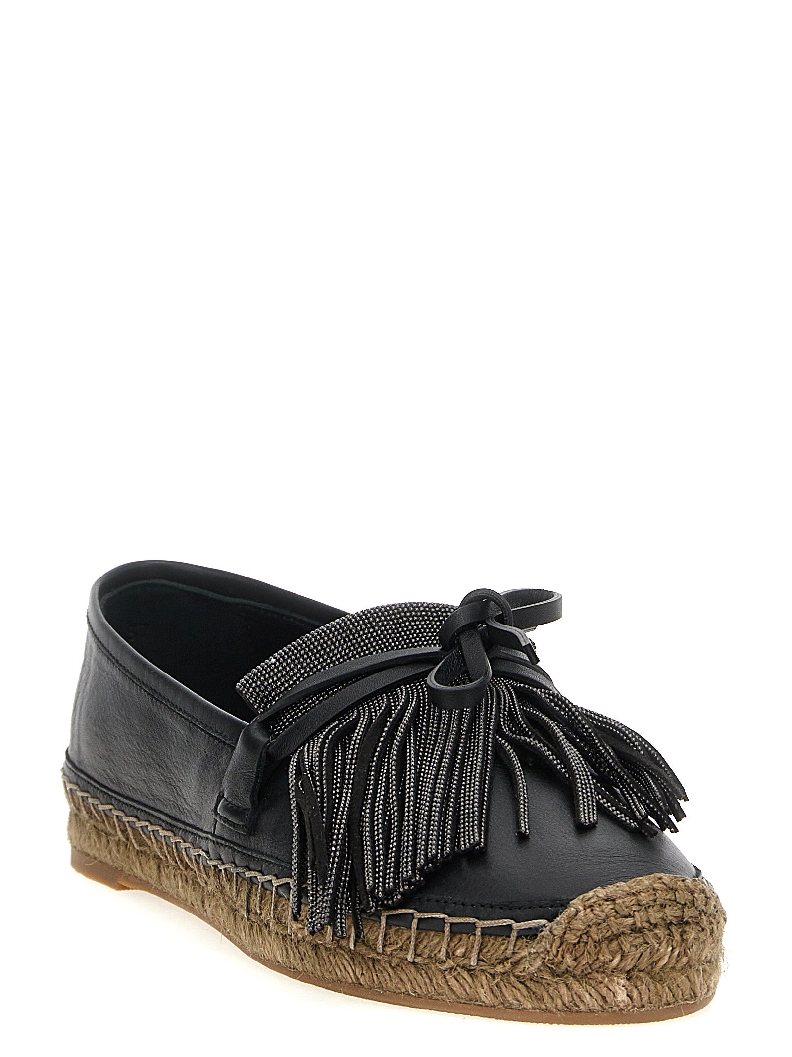 Brunello Cucinelli Ramile Fringed Espadrilles