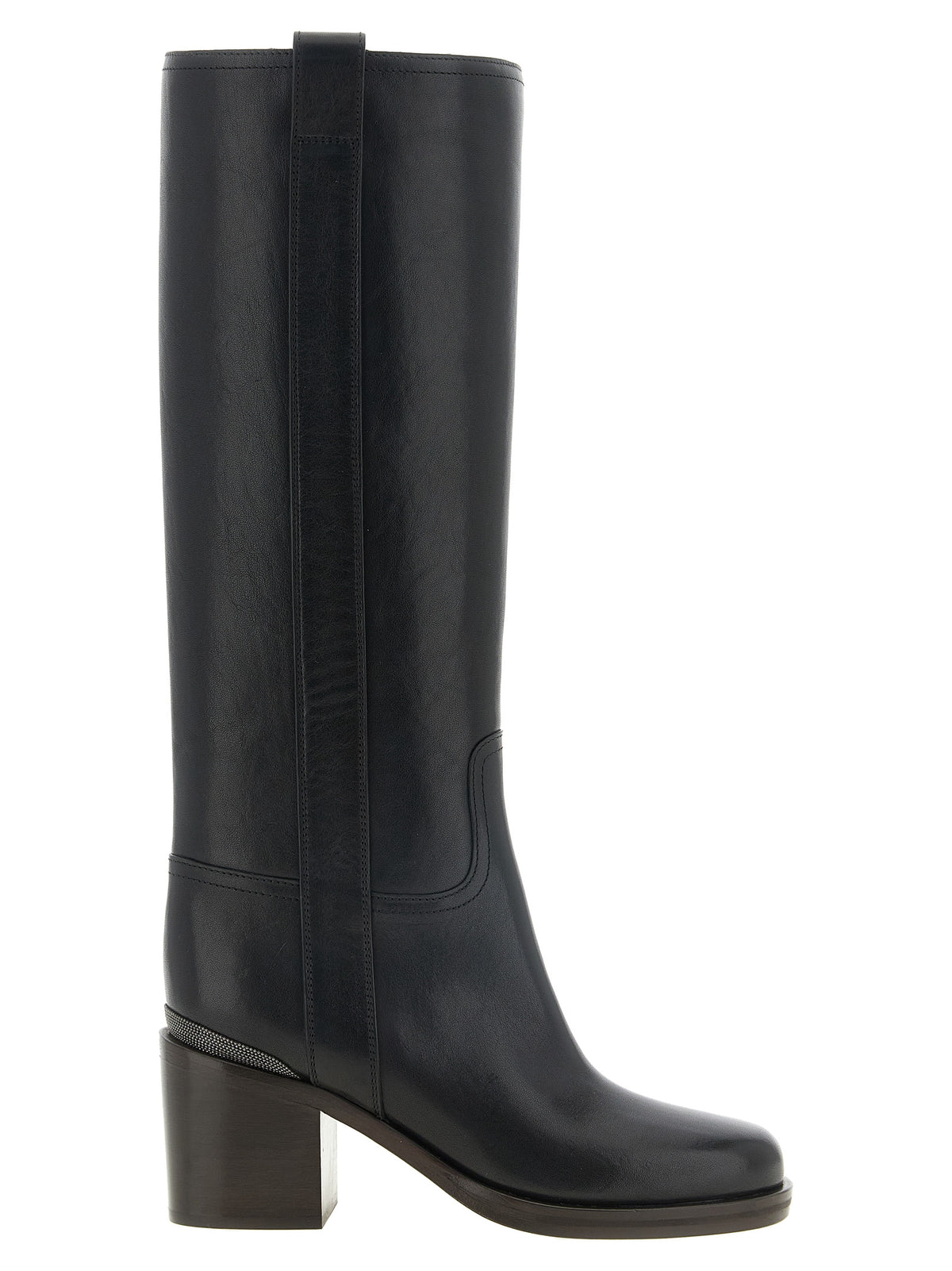 Brunello Cucinelli Riding Leather Boots With 'Precious Detail'