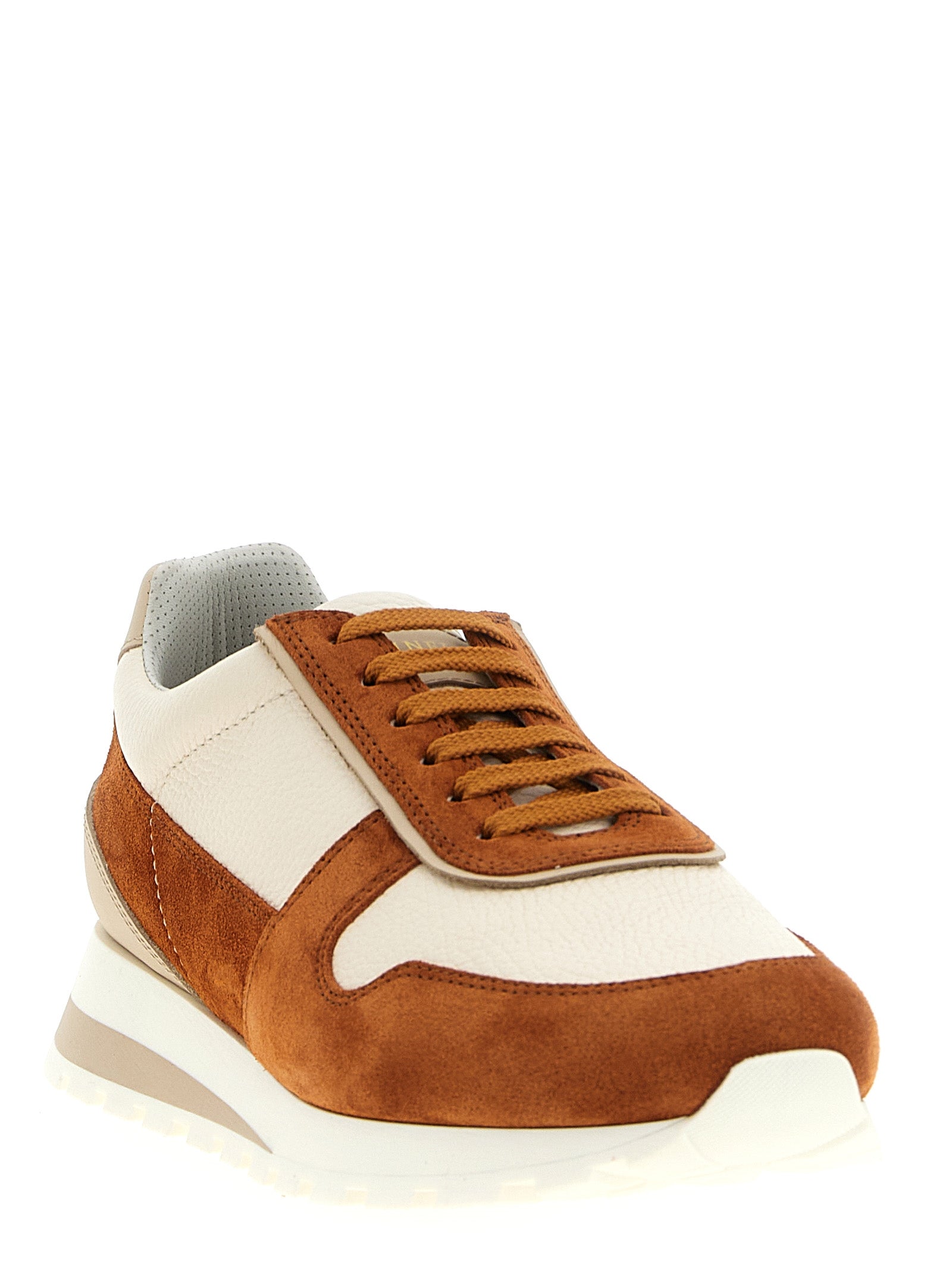 Brunello Cucinelli Leather Suede Sneakers