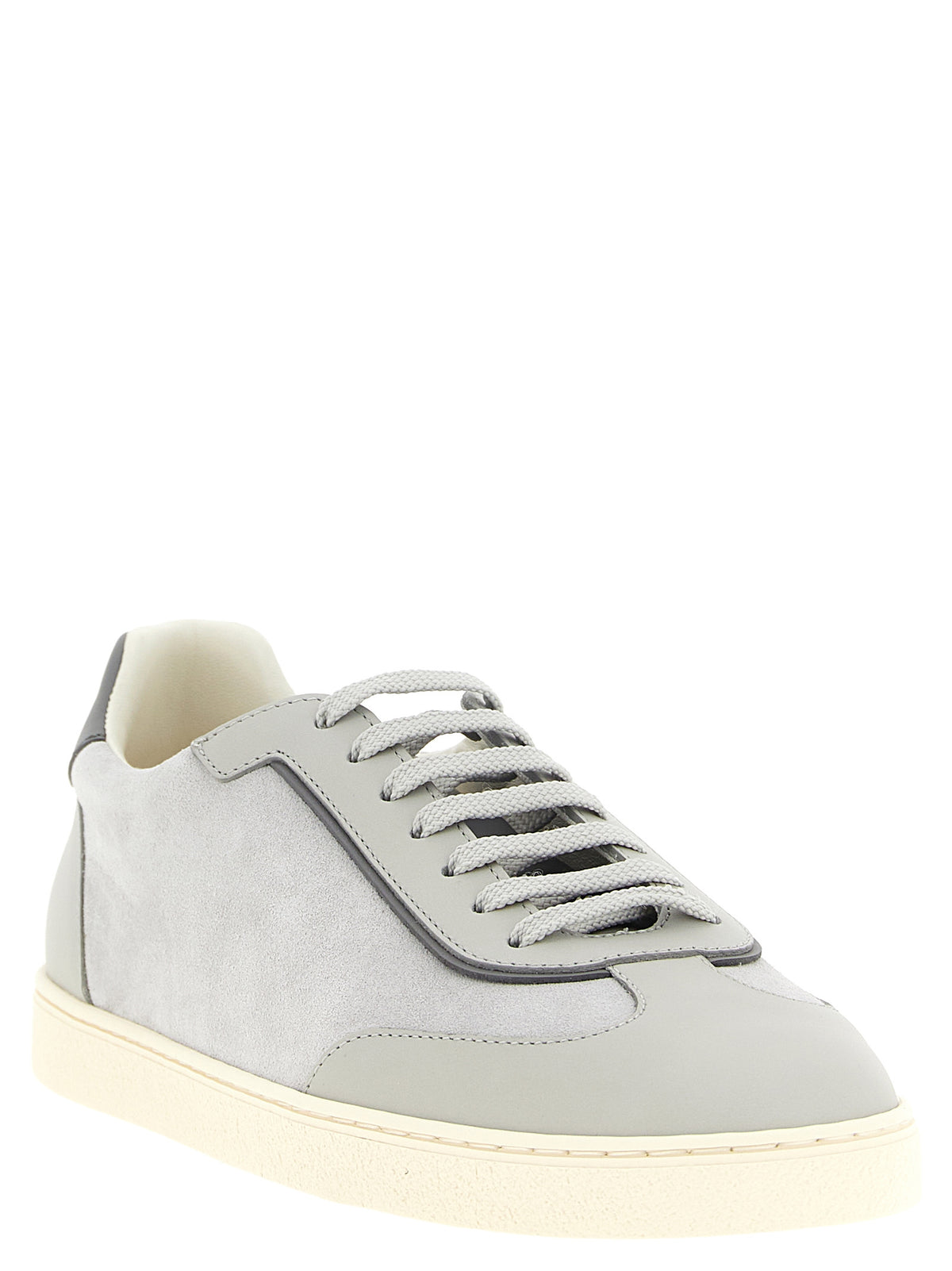 Brunello Cucinelli Leather And Suede Sneakers