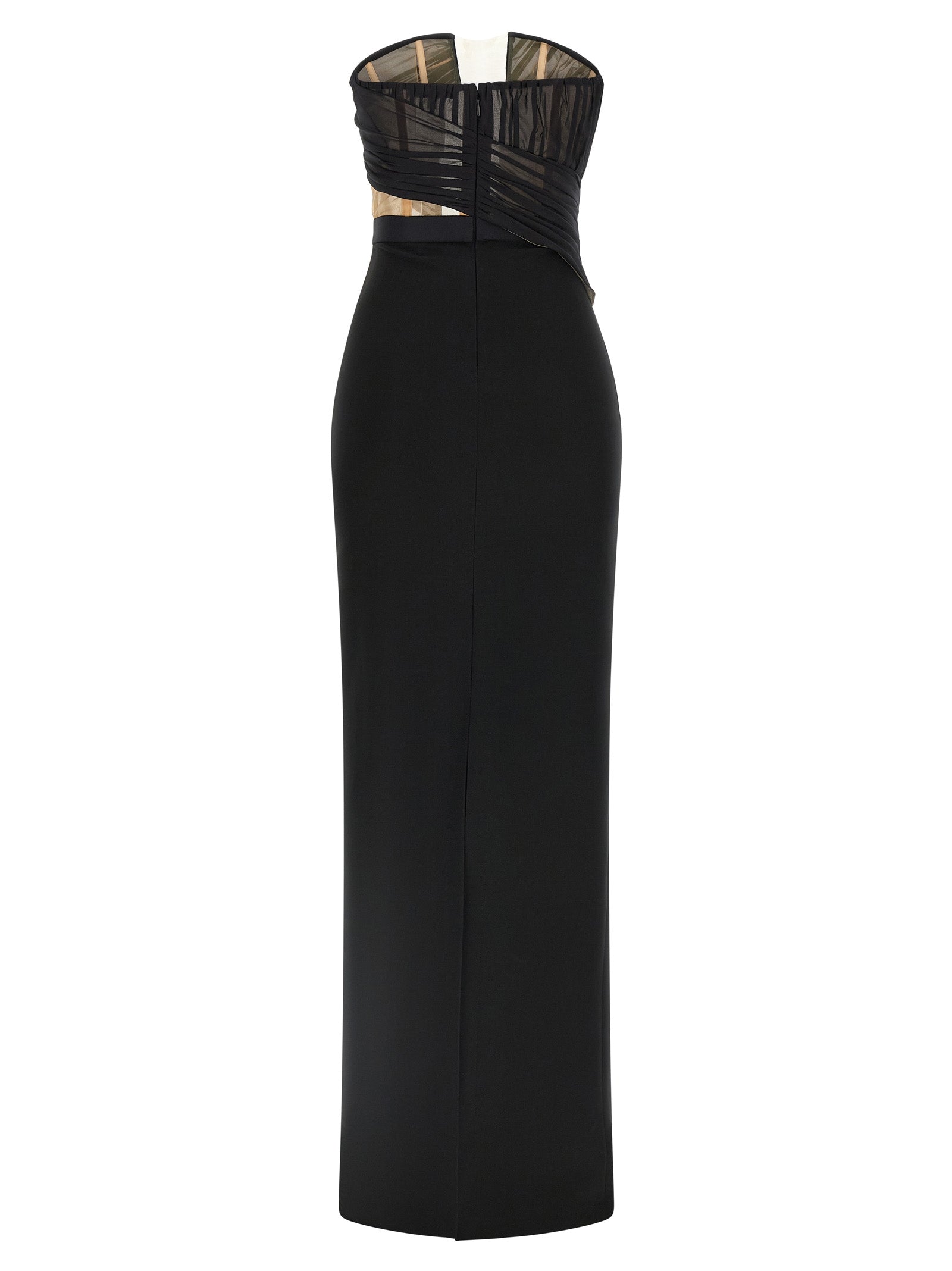 Nensi Dojaka 'Corsetted Draped Maxi' Dress