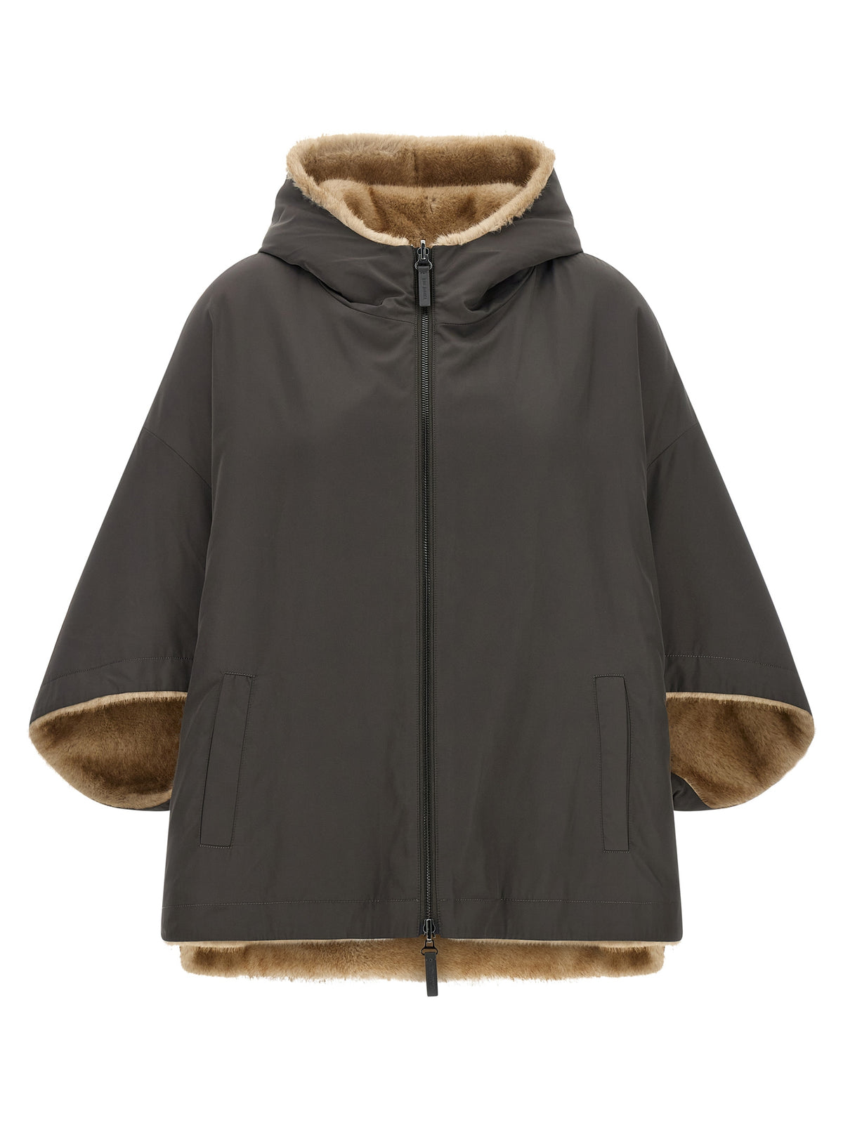 Lou Andrea Reversible Cape With Hood