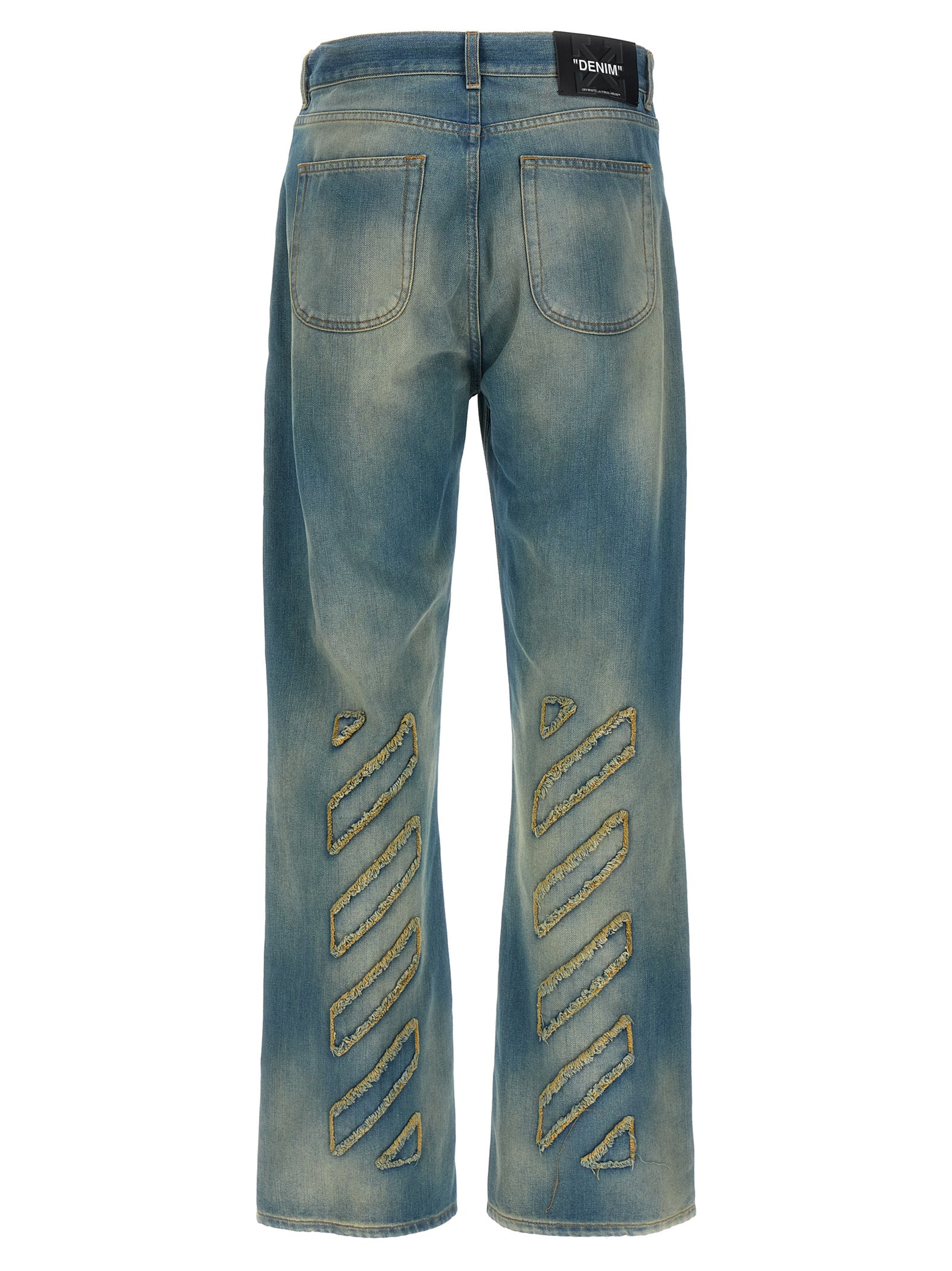 Off-White 'Diag Raw Patch' Jeans