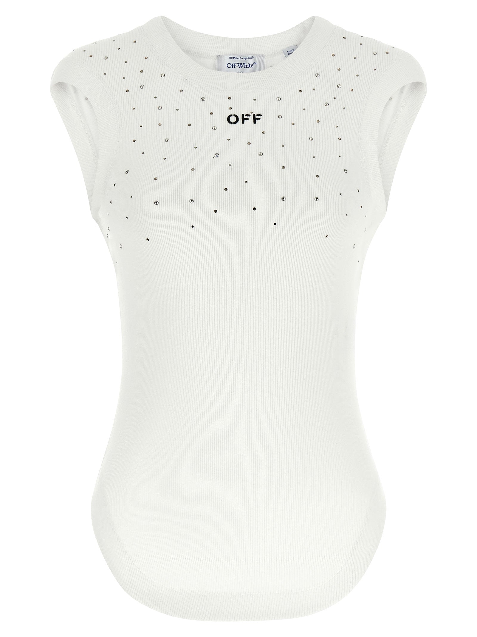 Off-White Top Swarowski