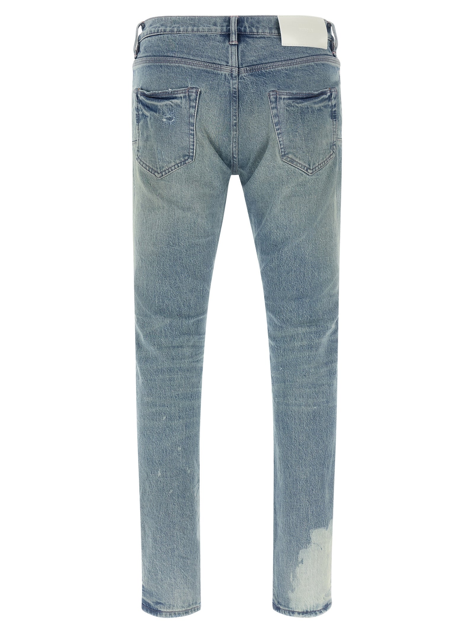 Purple 'P001 Repairs' Jeans