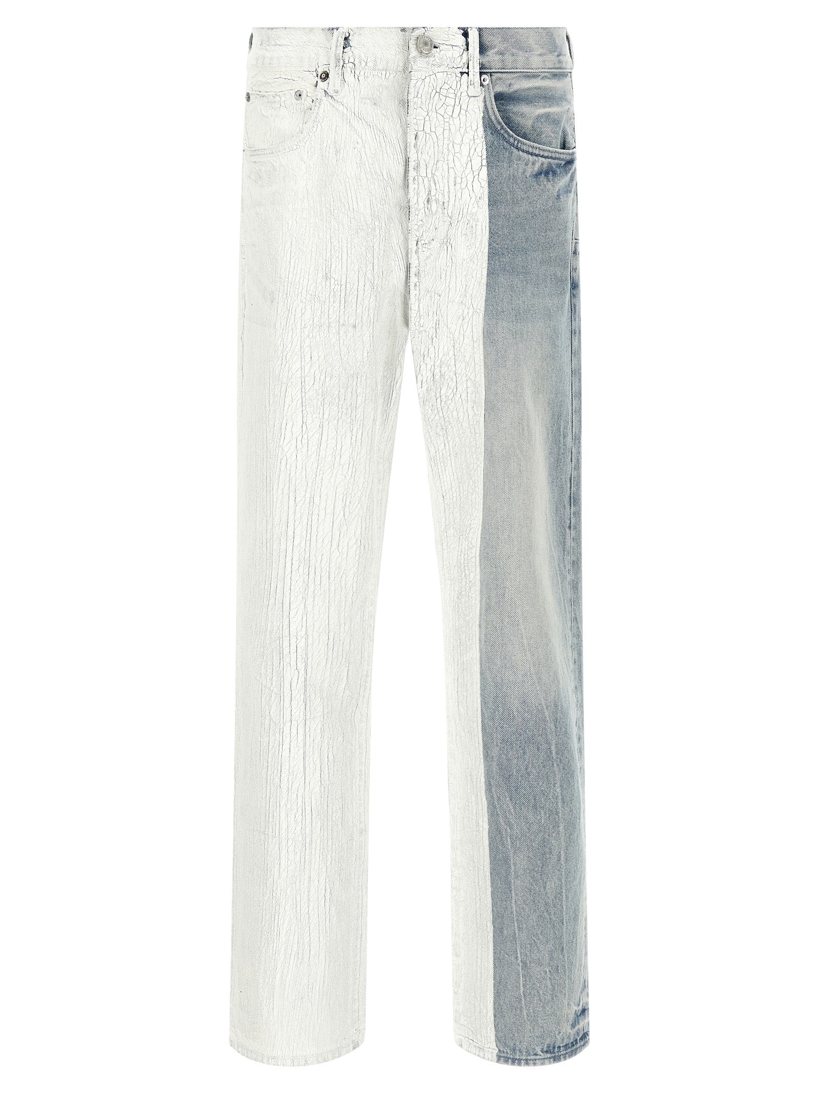 Purple 'Crackle Silver' Jeans