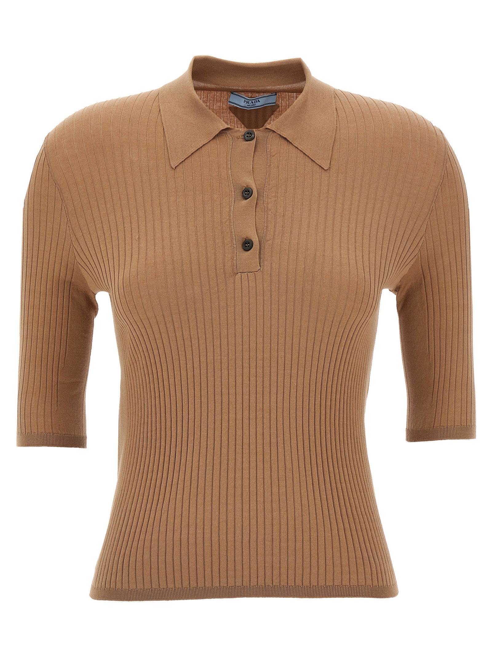 Prada Knitted Polo Shirt