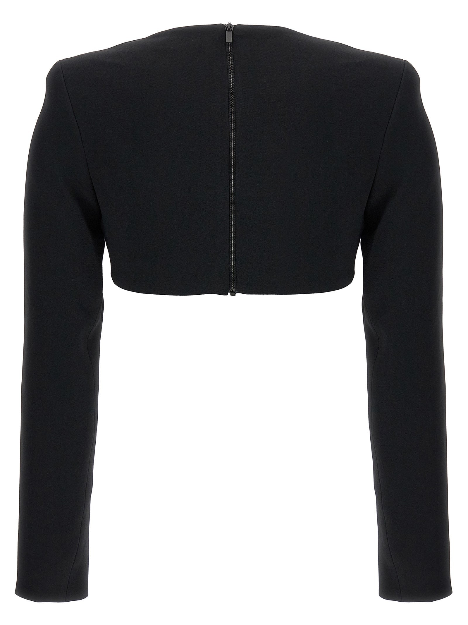 David Koma Top '3D Crystsal Chain And Square Neck'