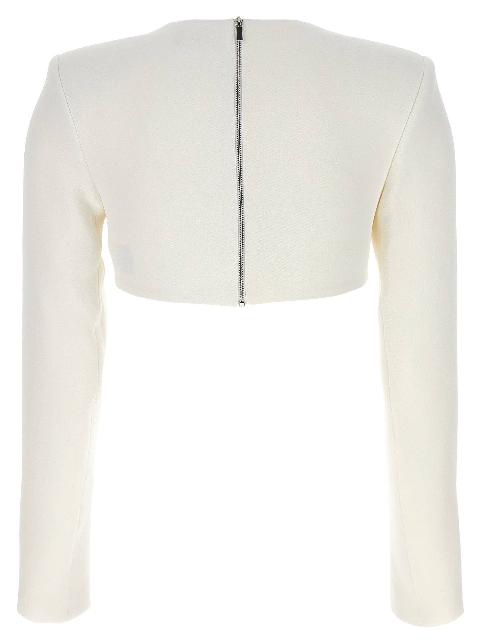 David Koma Top '3D Crystsal Chain And Square Neck'