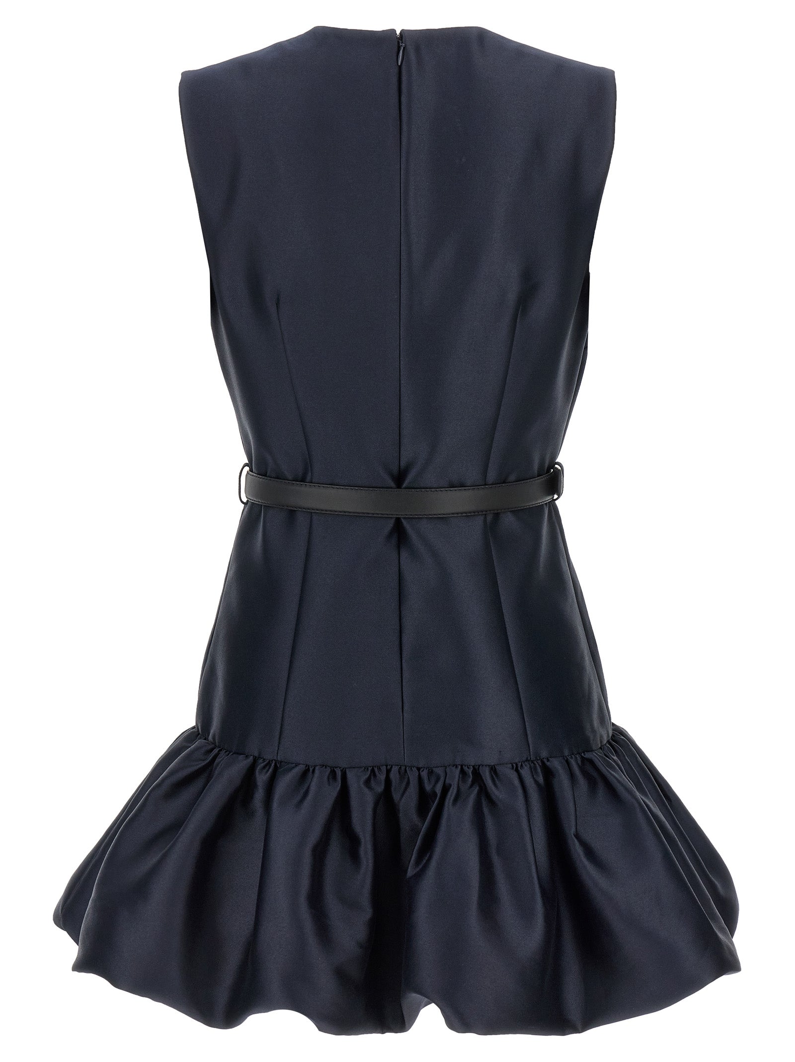 Self Portrait 'Navy Taffeta Mini' Dress