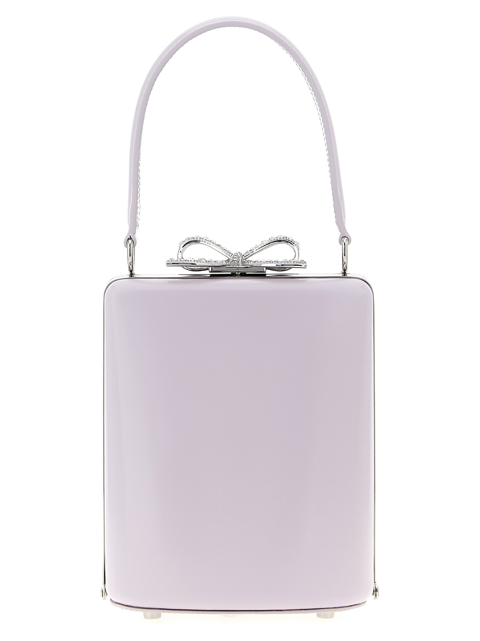 Self Portrait 'Lilac Leather Mini Bow' Handbag