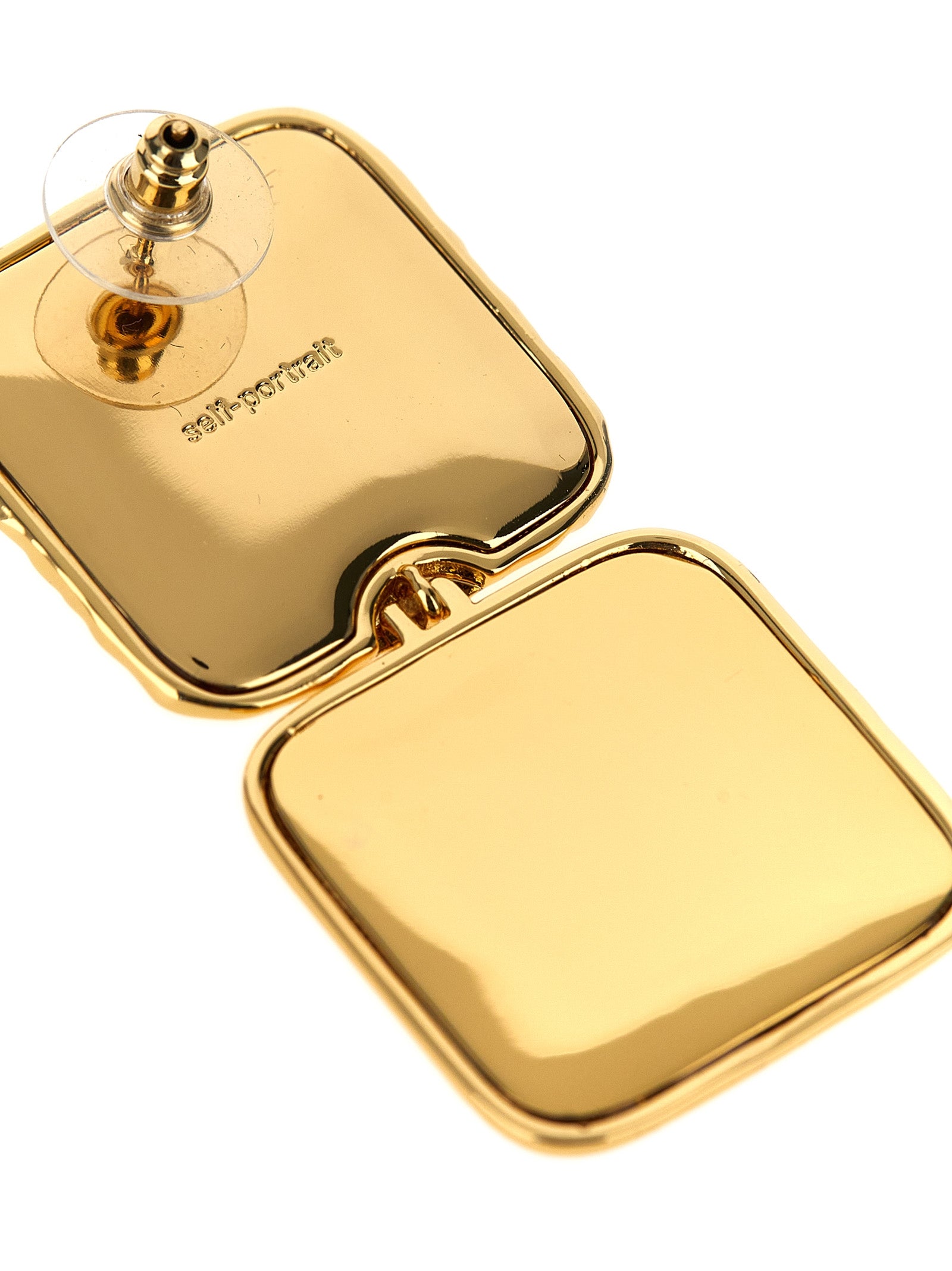 Self Portrait 'Mottled Gold Pearl Tiered' Earrings